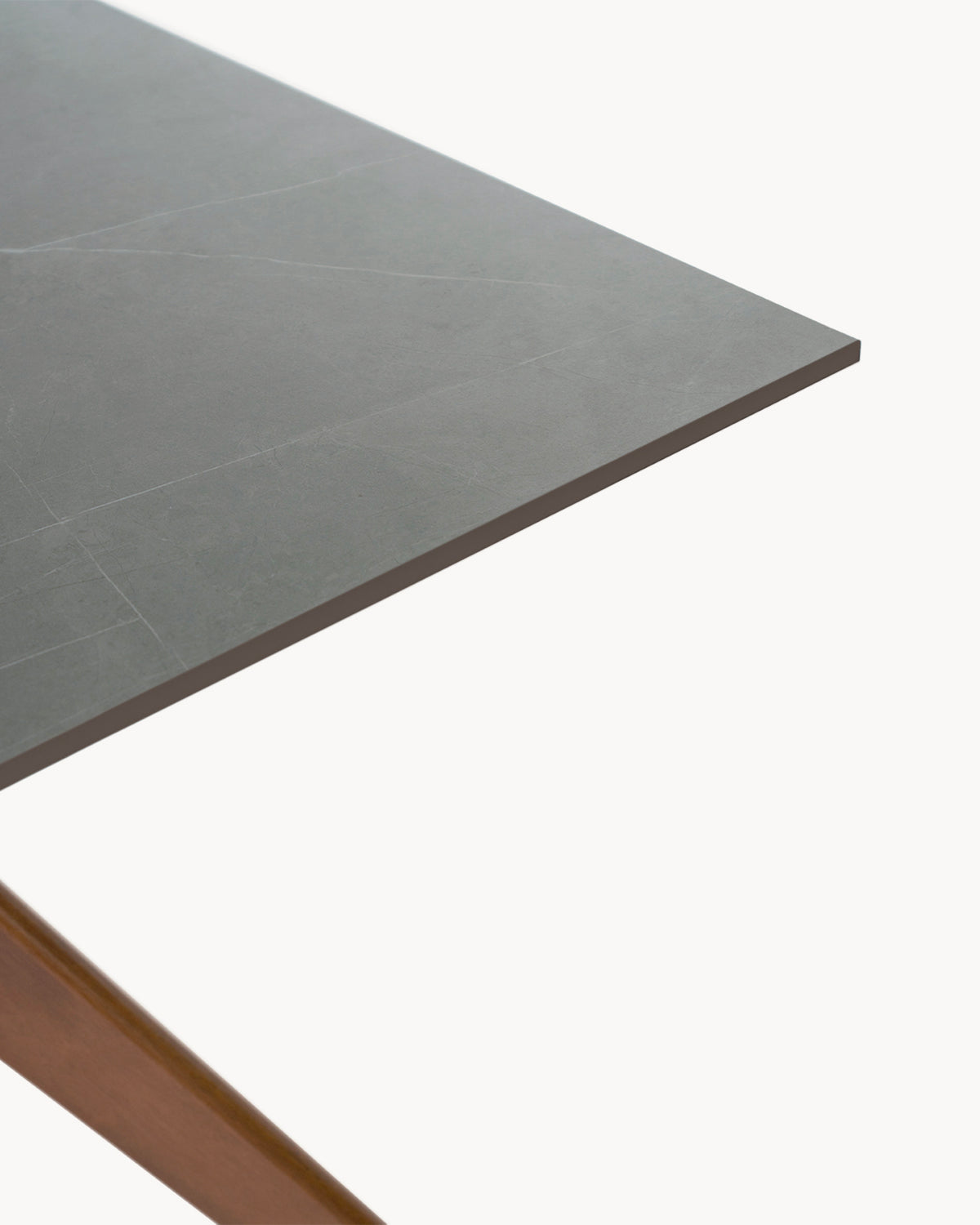 Tavolo da pranzo con piano in grès porcellanato Eloise - Grès/Legno