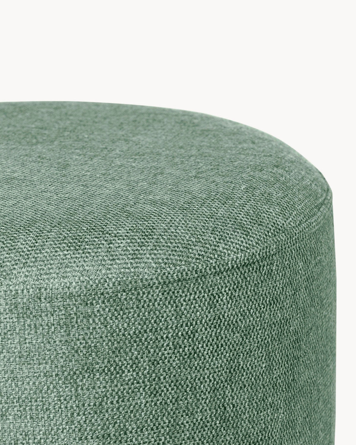 Pouf imbottito con gambe in metallo Herman - Tessuto
