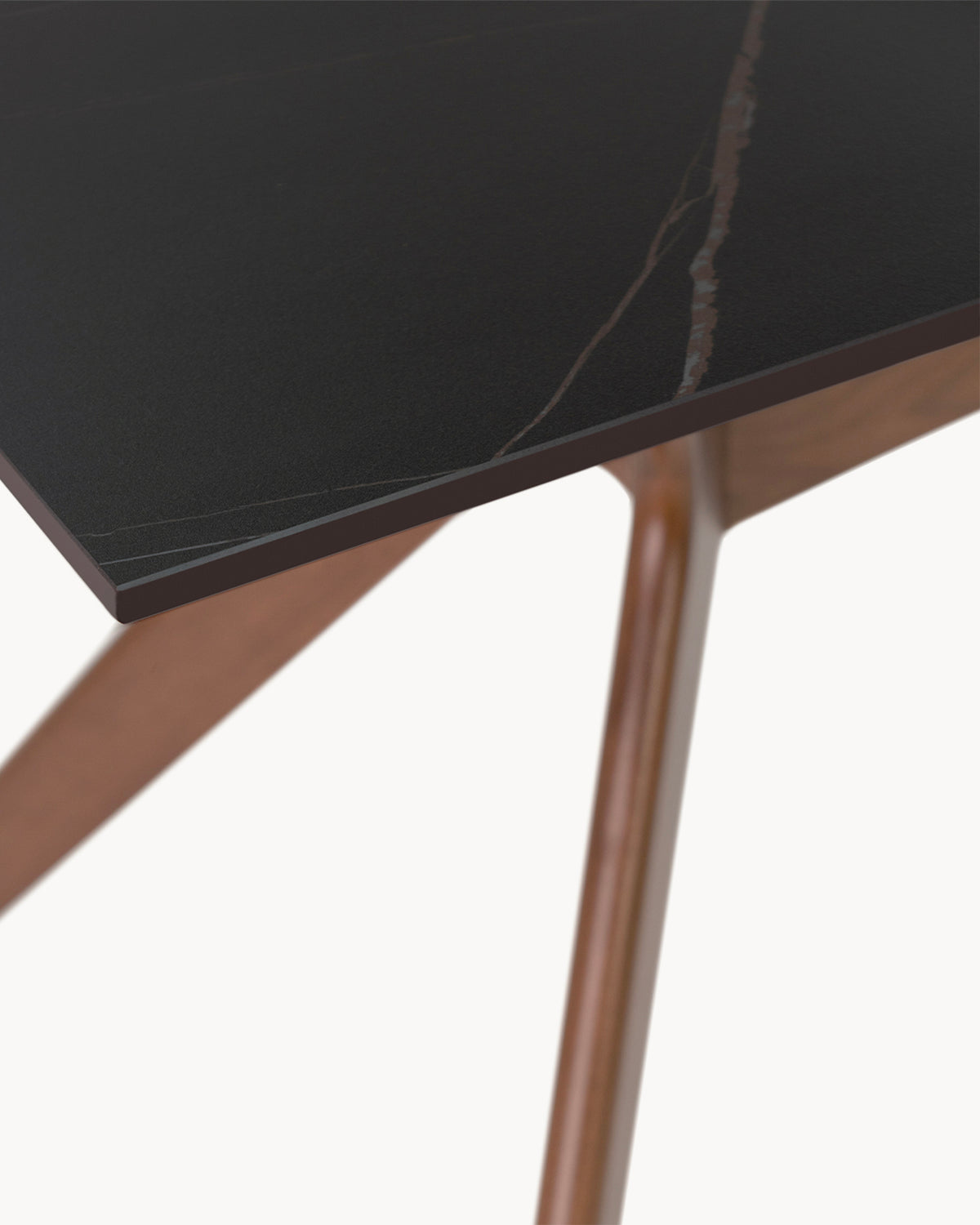 Tavolo da pranzo con piano in grès porcellanato Eloise - Grès/Legno