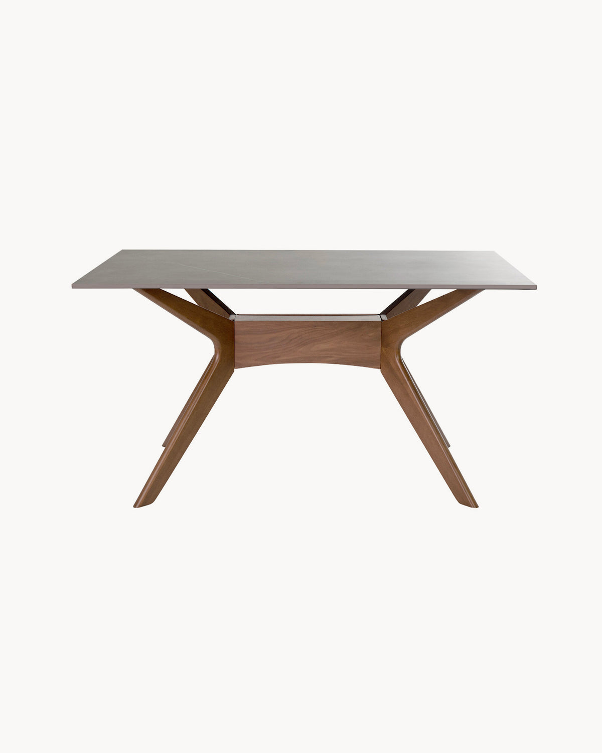 Tavolo da pranzo con piano in grès porcellanato Eloise - Grès/Legno