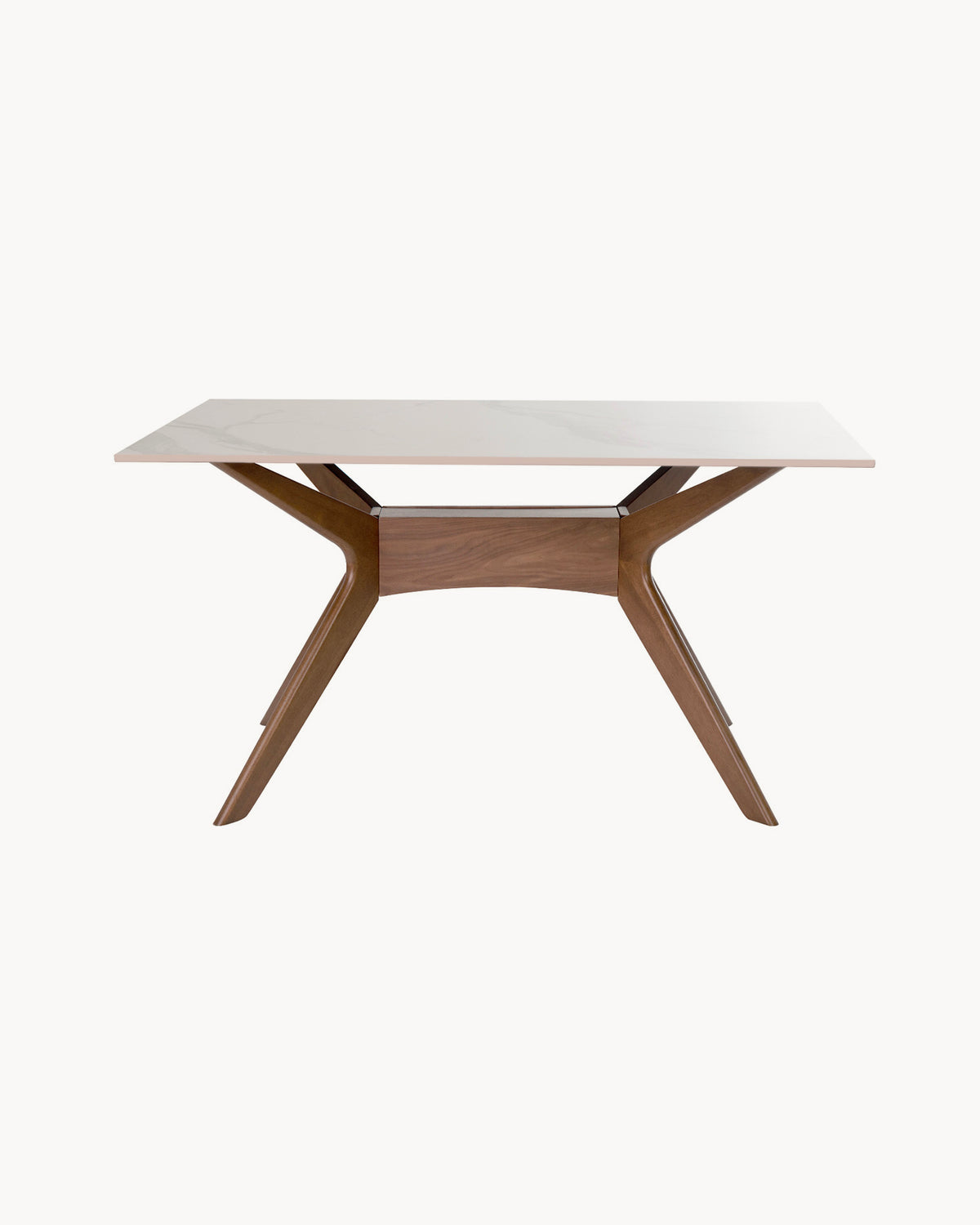 Tavolo da pranzo con piano in grès porcellanato Eloise - Grès/Legno