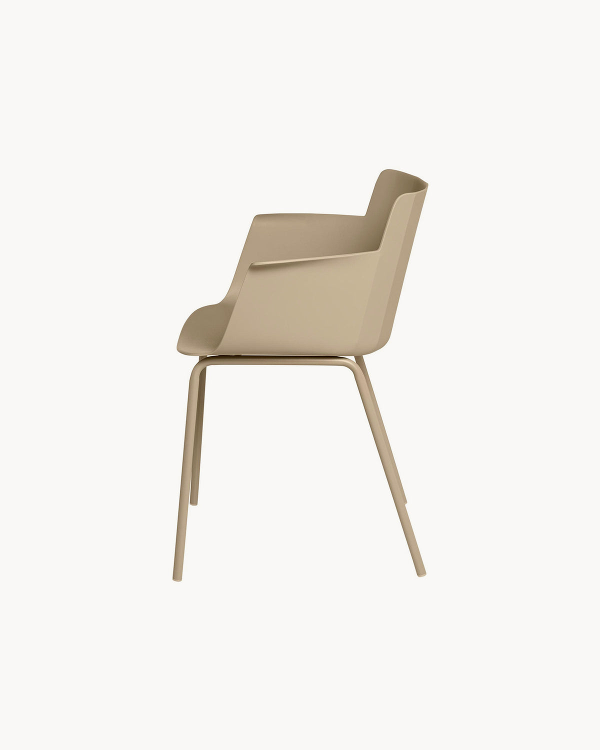 Set 2/4 sedie da pranzo Dolly - Polipropilene/Metallo