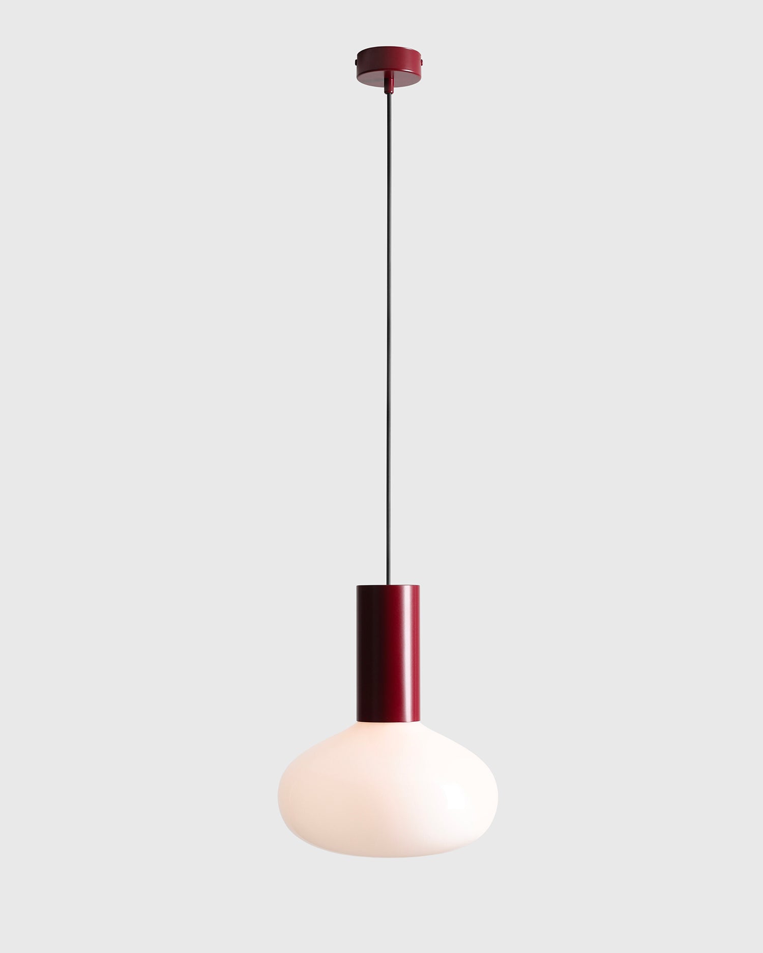 Lampada a sospensione Flo, burgundy