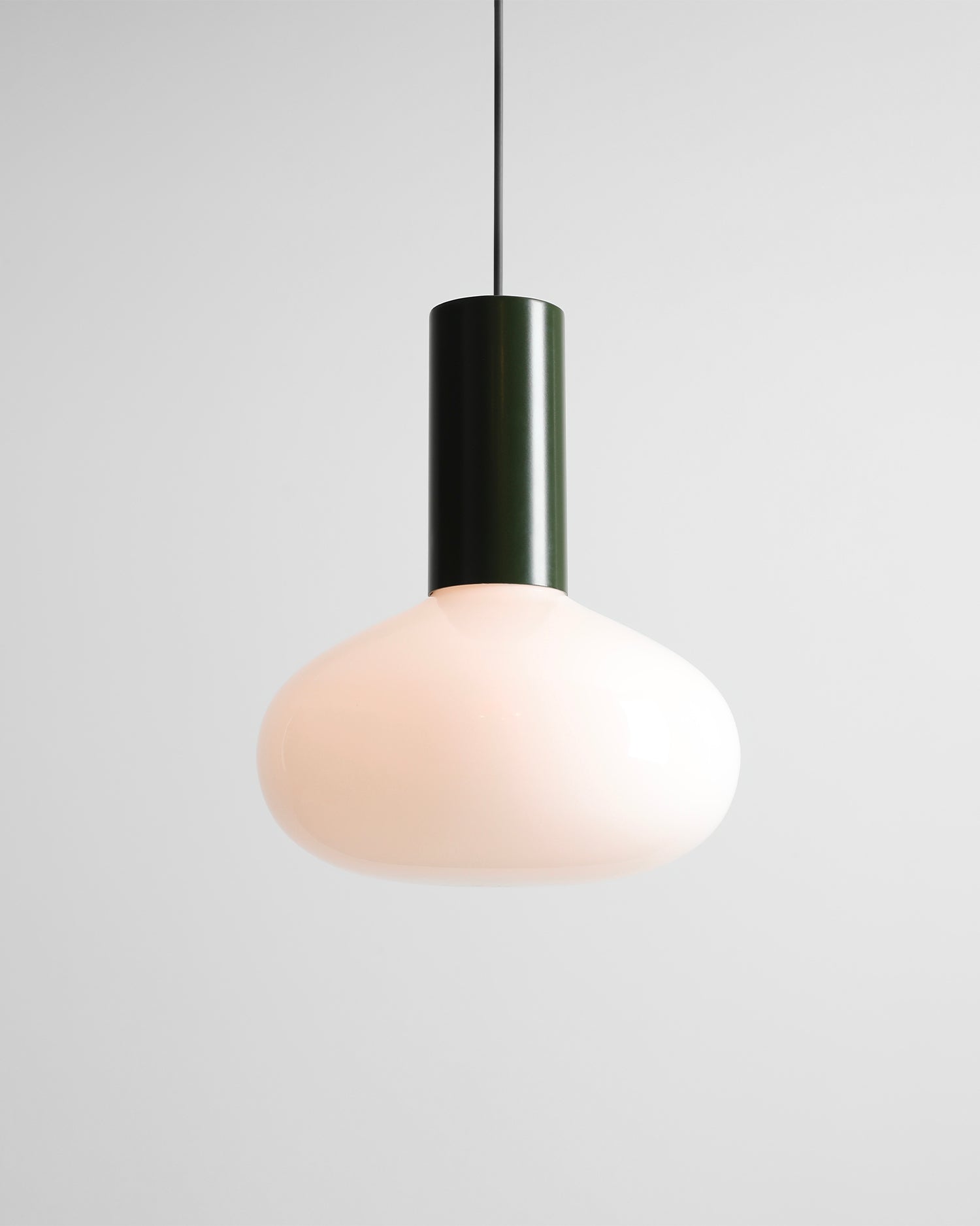 Lampada a sospensione Flo, verde bosco