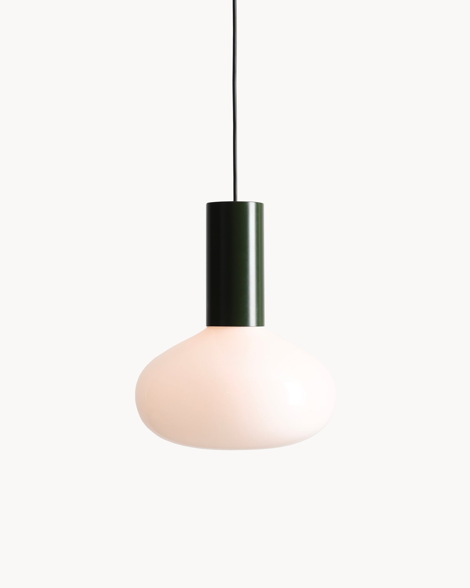 Lampada a sospensione Flo, verde bosco