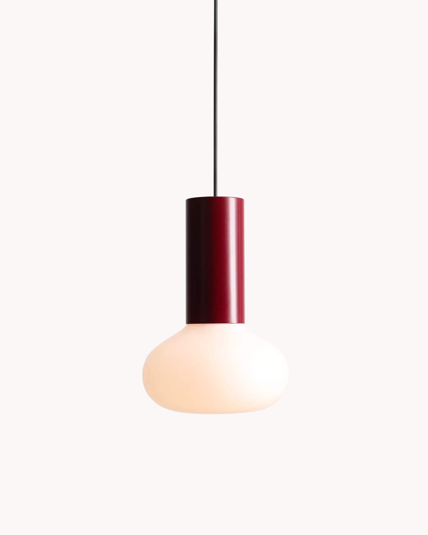 Lampada a sospensione Flo, burgundy