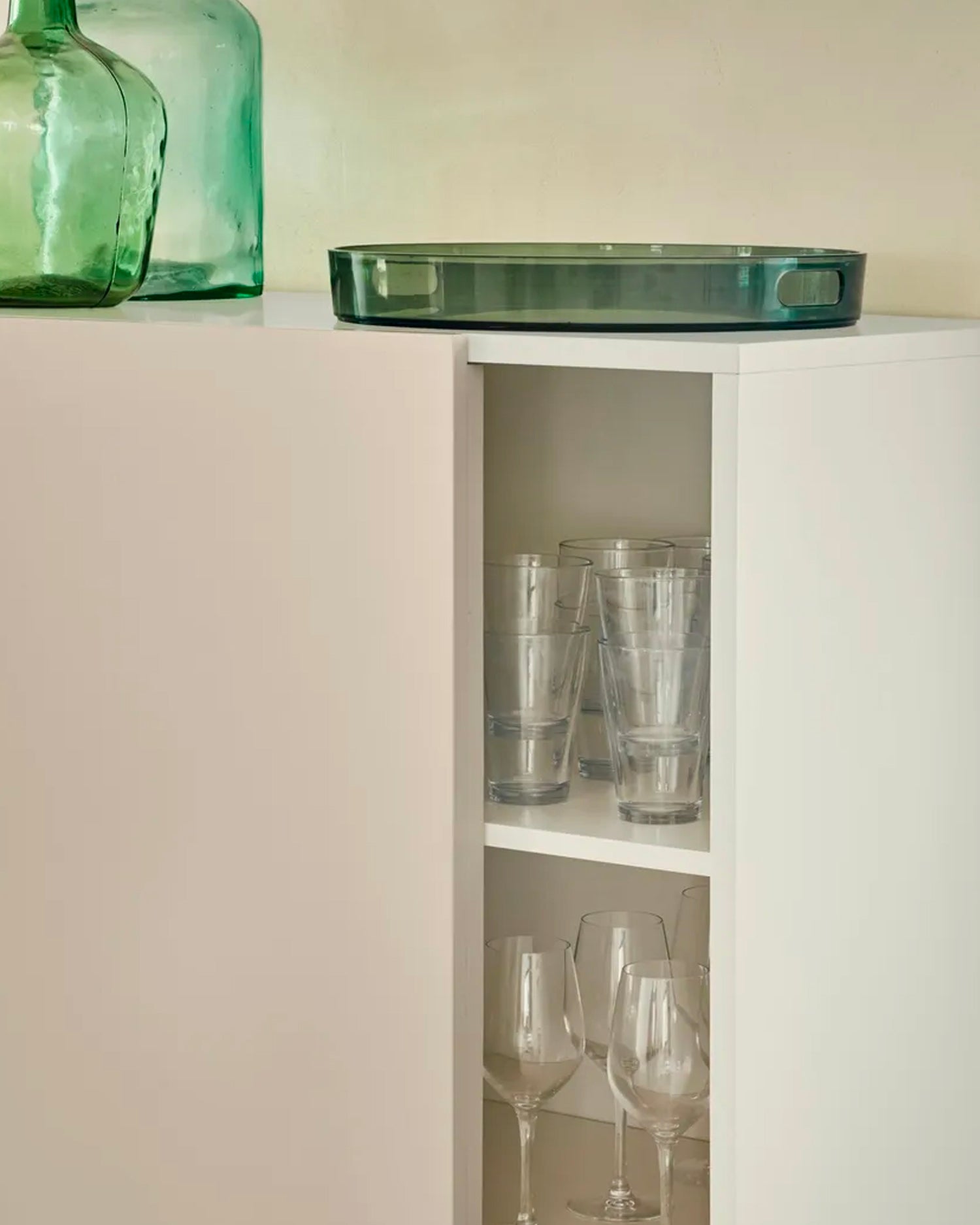Credenza alta con anta scorrevole Nube - Mdf