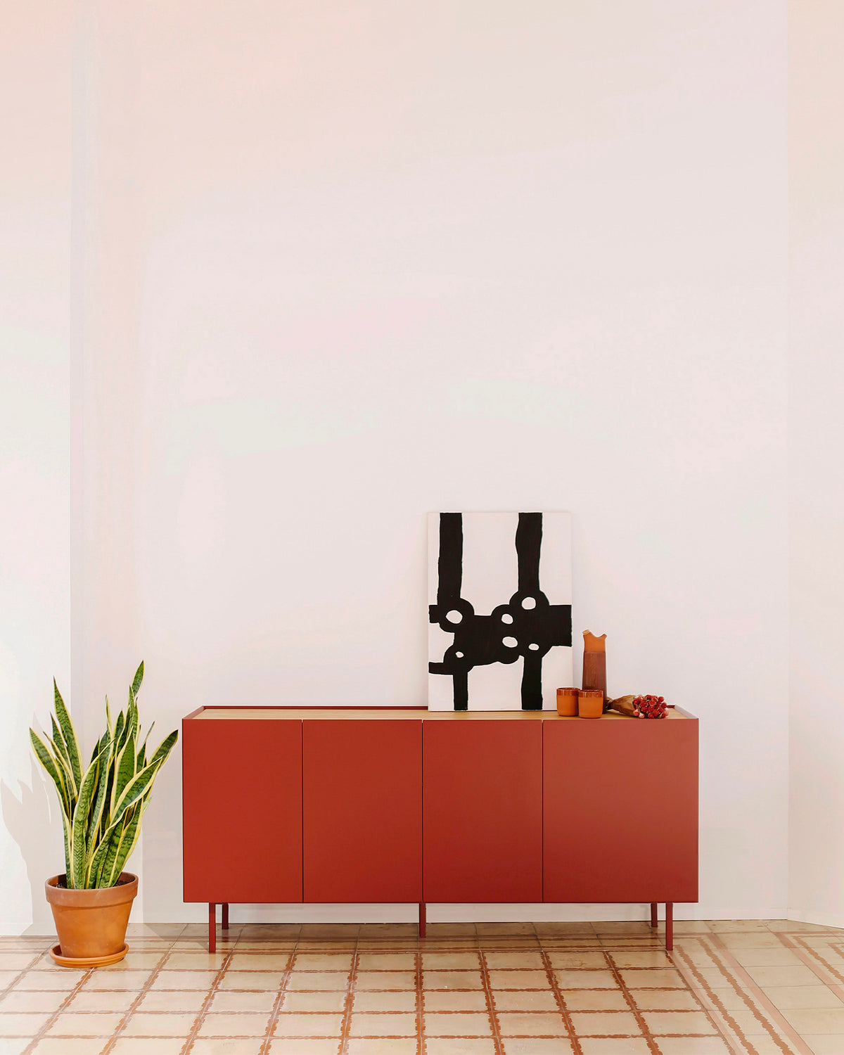 Credenza grande con piano in rovere Arista