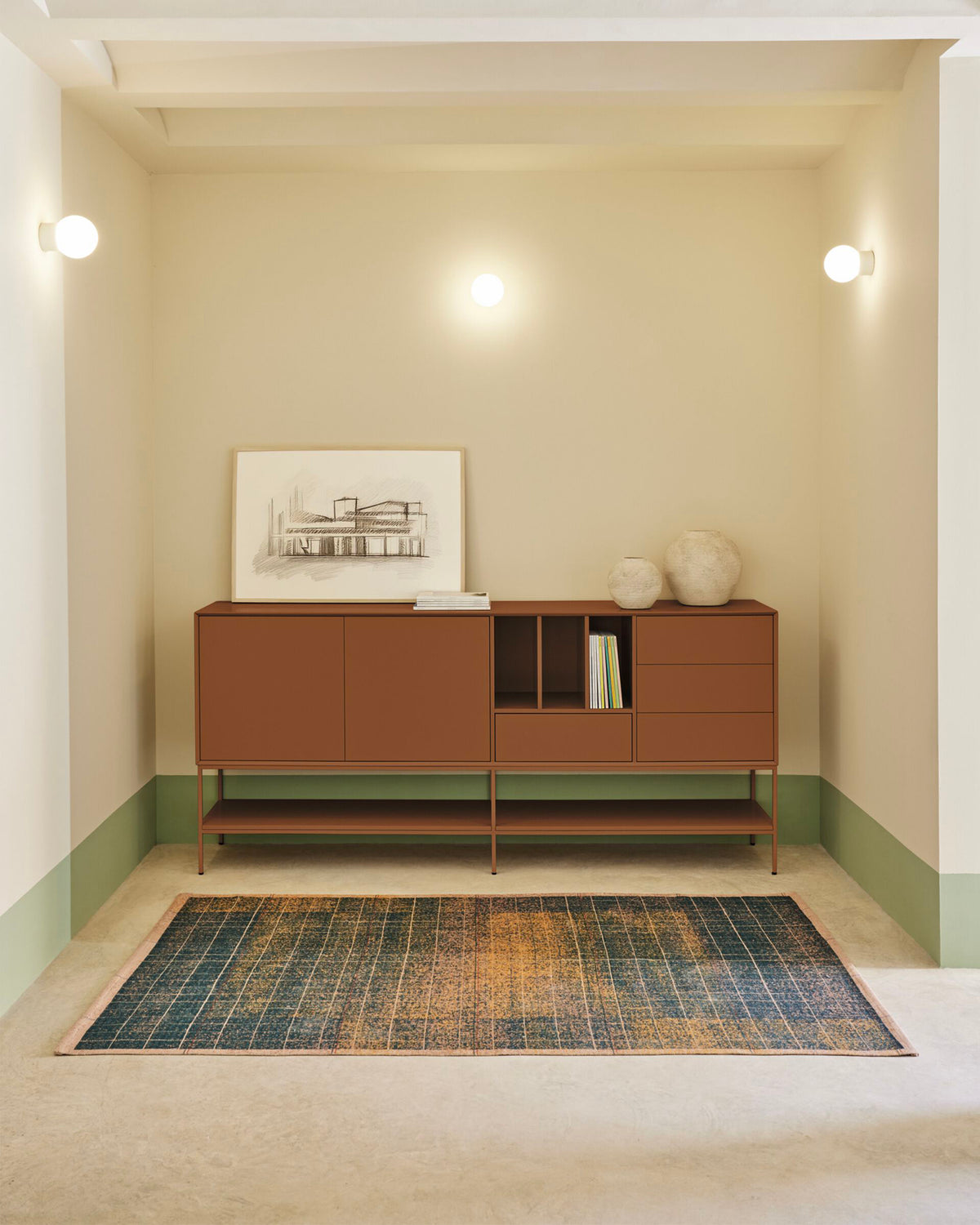 Credenza grande laccata Platt