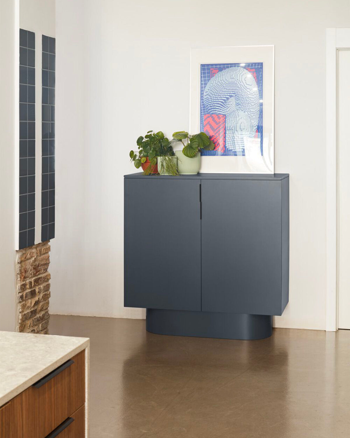 Credenza alta laccata Totem