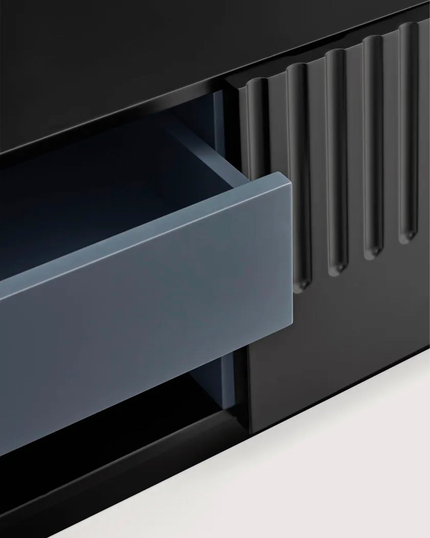 Mobile TV con ante scanalate Doric - Mdf