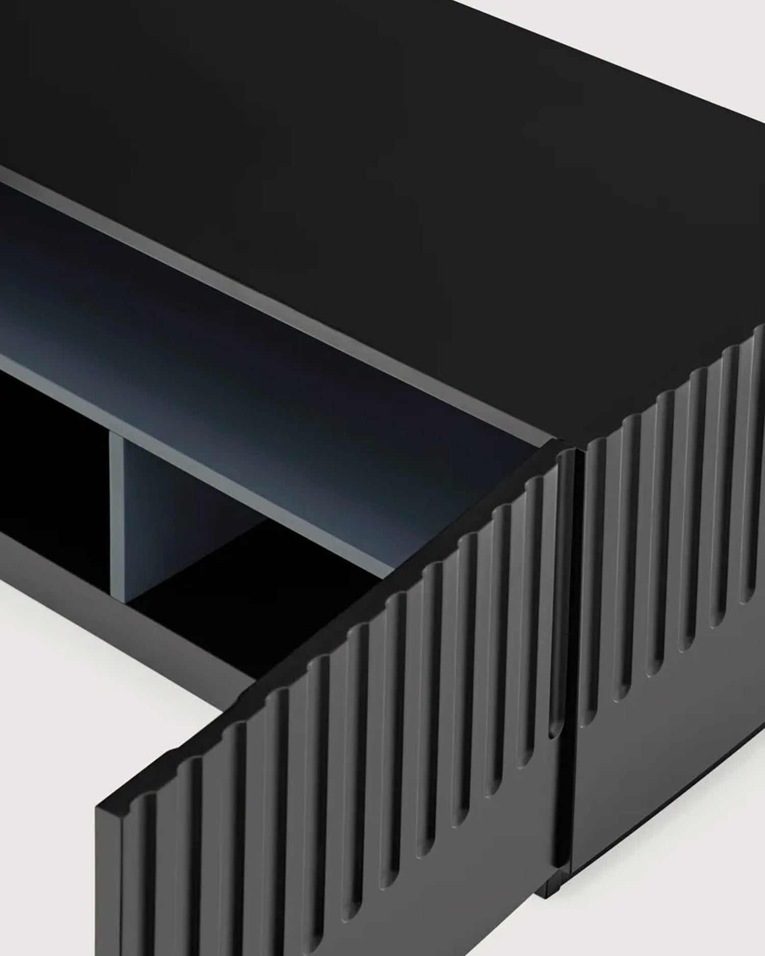 Mobile TV con ante scanalate Doric - Mdf