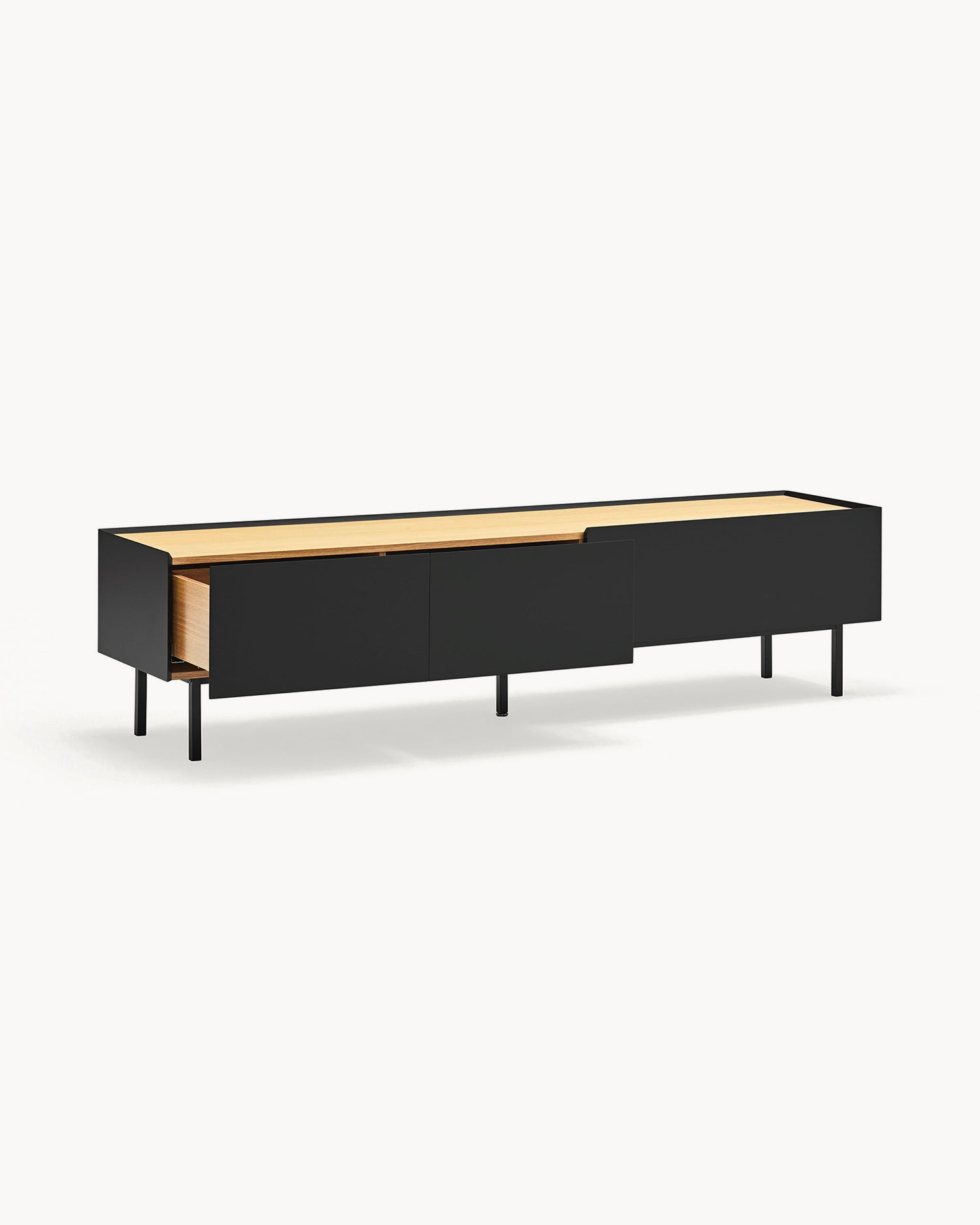 Mobile TV con piano in rovere Arista - Mdf