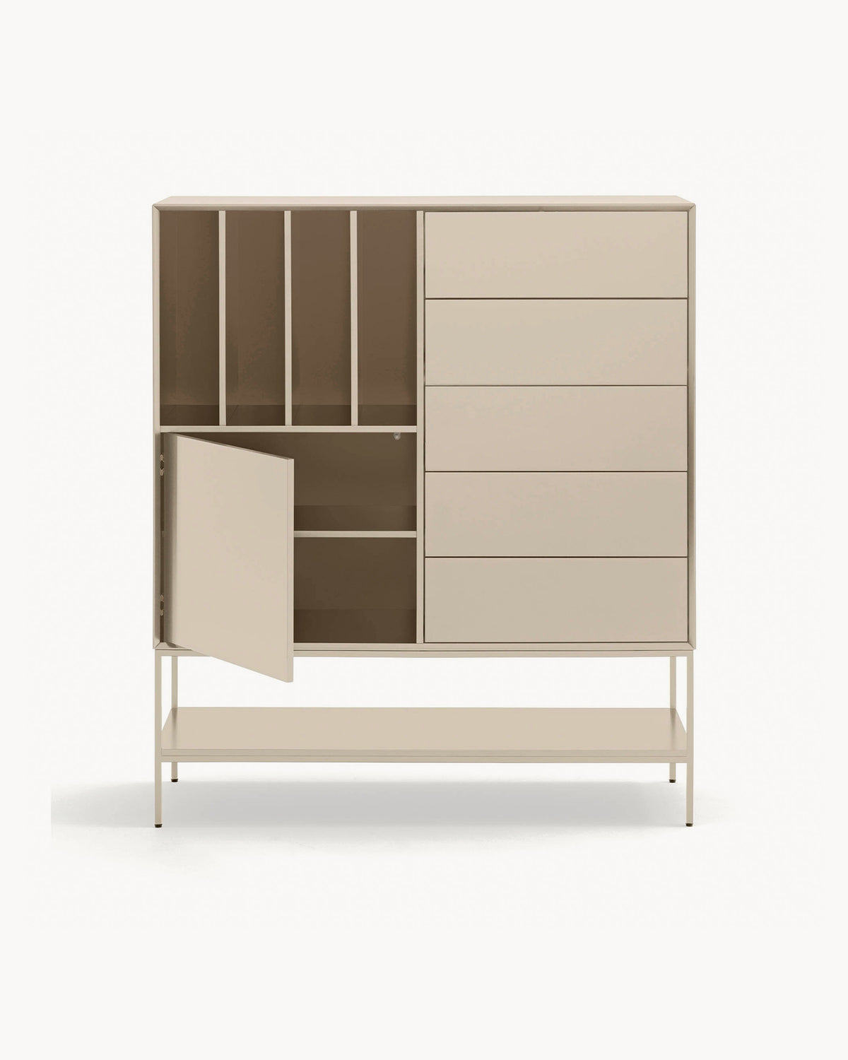 Credenza alta laccata Platt