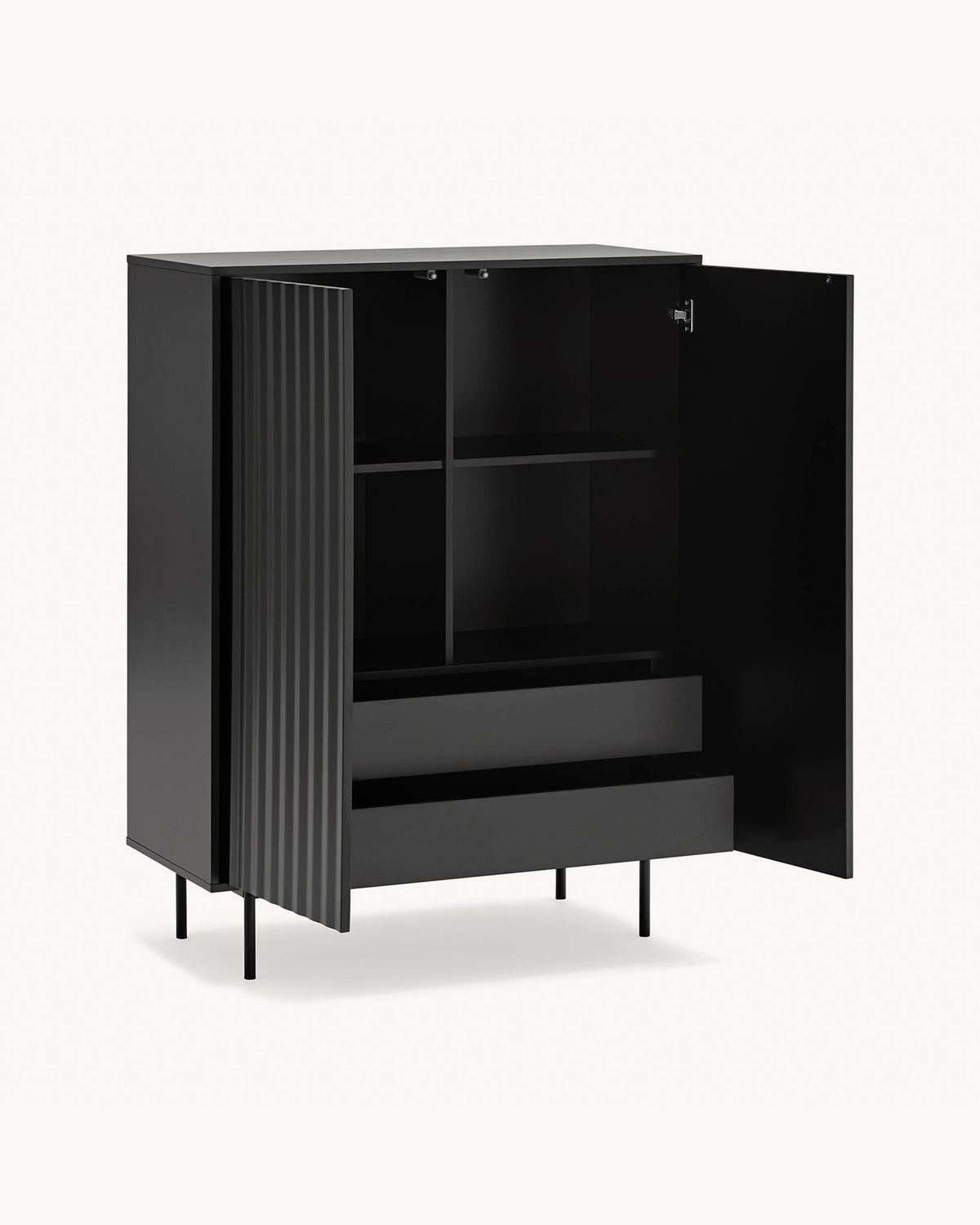 Credenza alta con frontali a rilievo Sierra