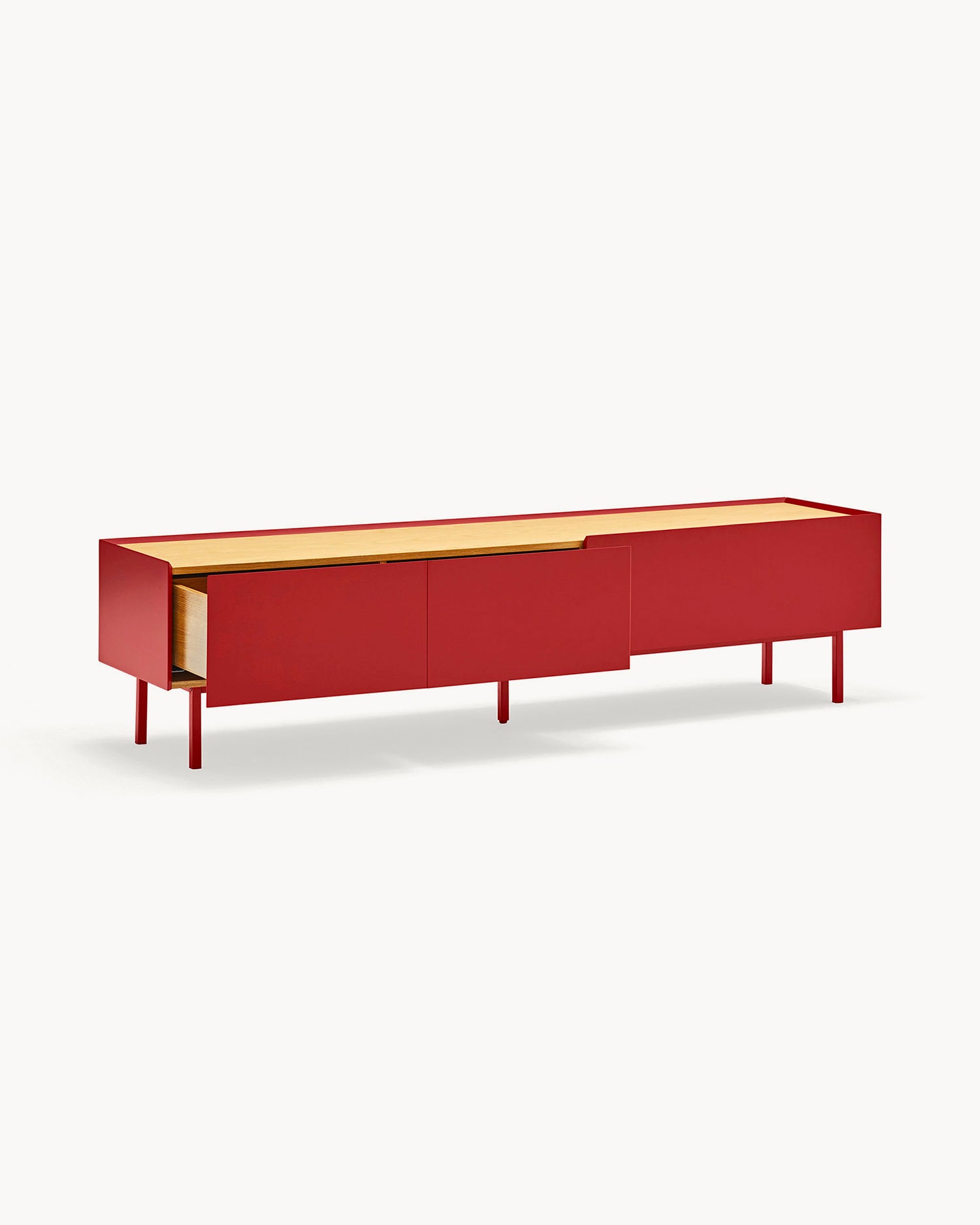 Mobile TV con piano in rovere Arista - Mdf