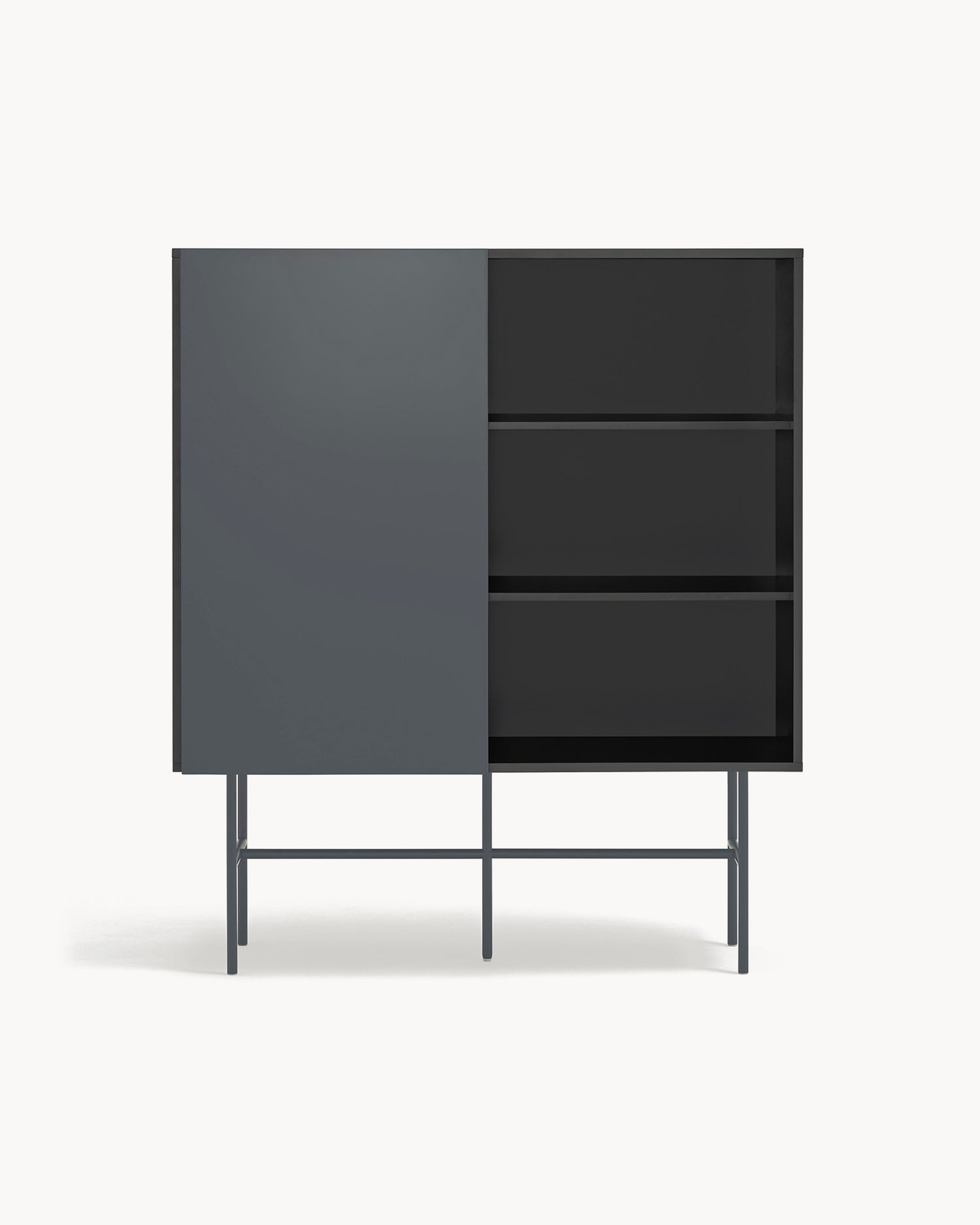 Credenza alta con anta scorrevole Nube