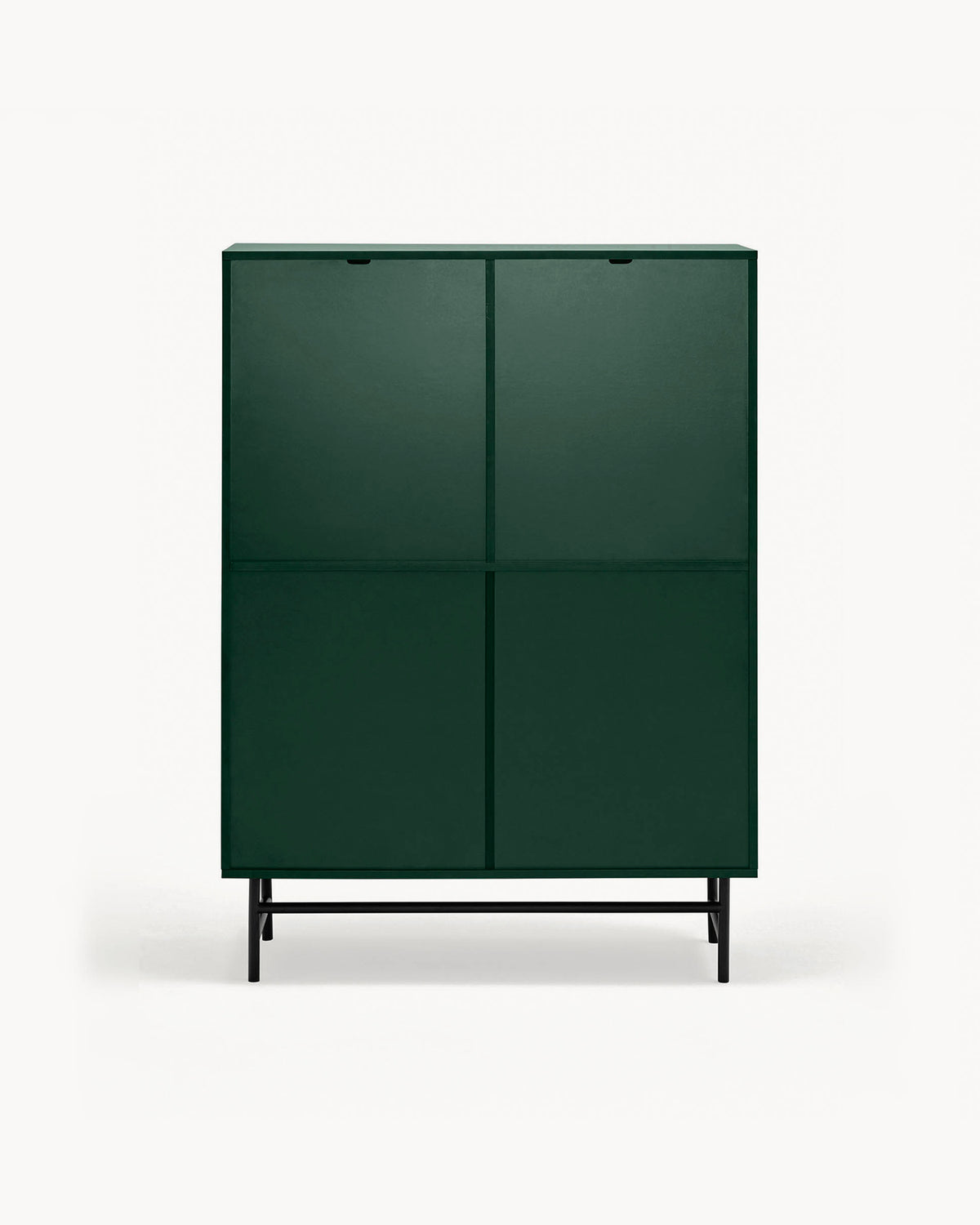 Credenza alta con ante in metallo forato Punto