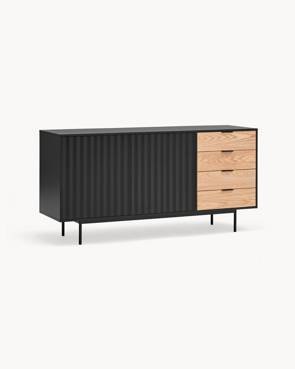 Credenza con cassetti in rovere Sierra