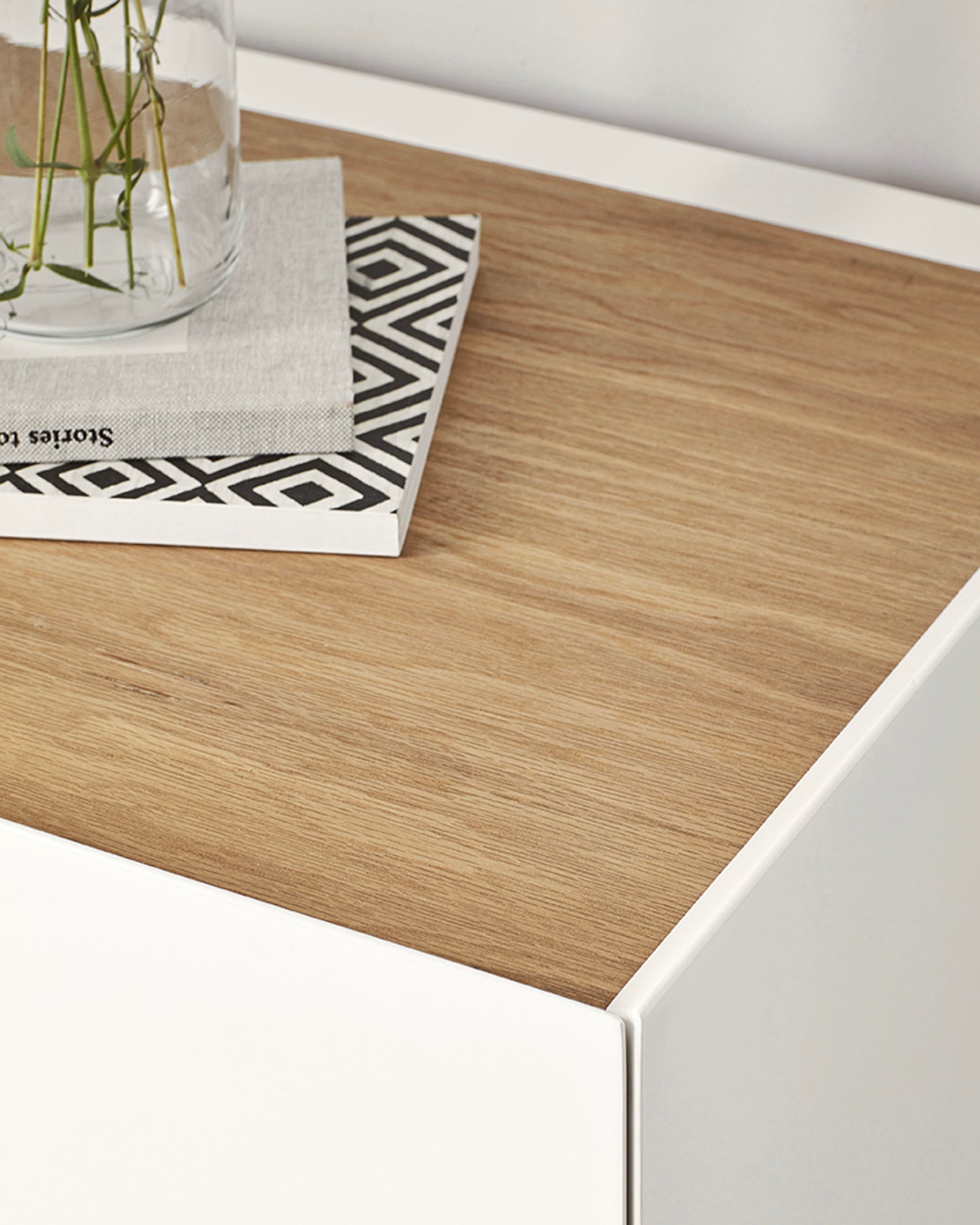 Credenza con piano in rovere Arista