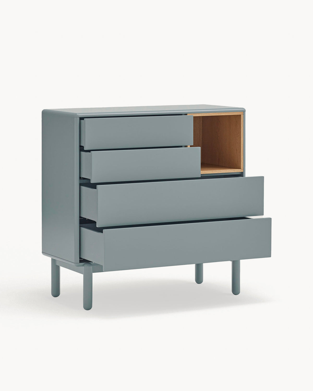 Cassettiera con quattro cassetti Corvo