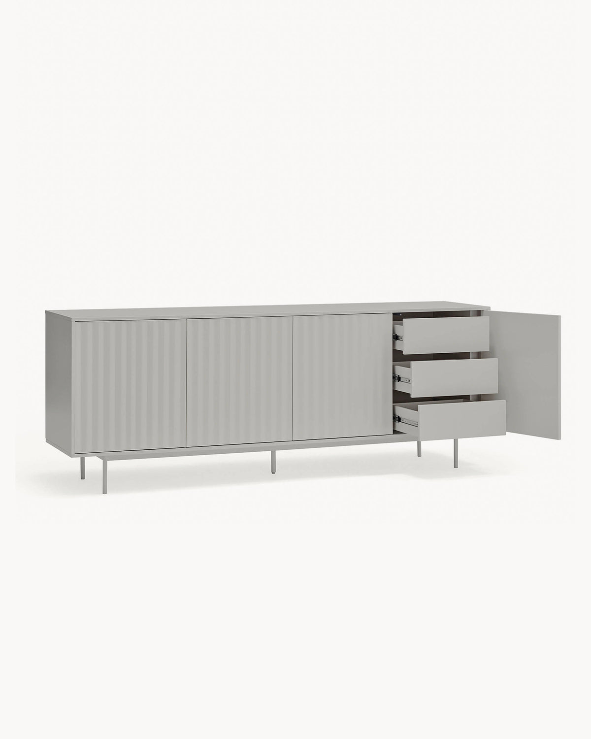 Credenza grande con frontali a rilievo Sierra