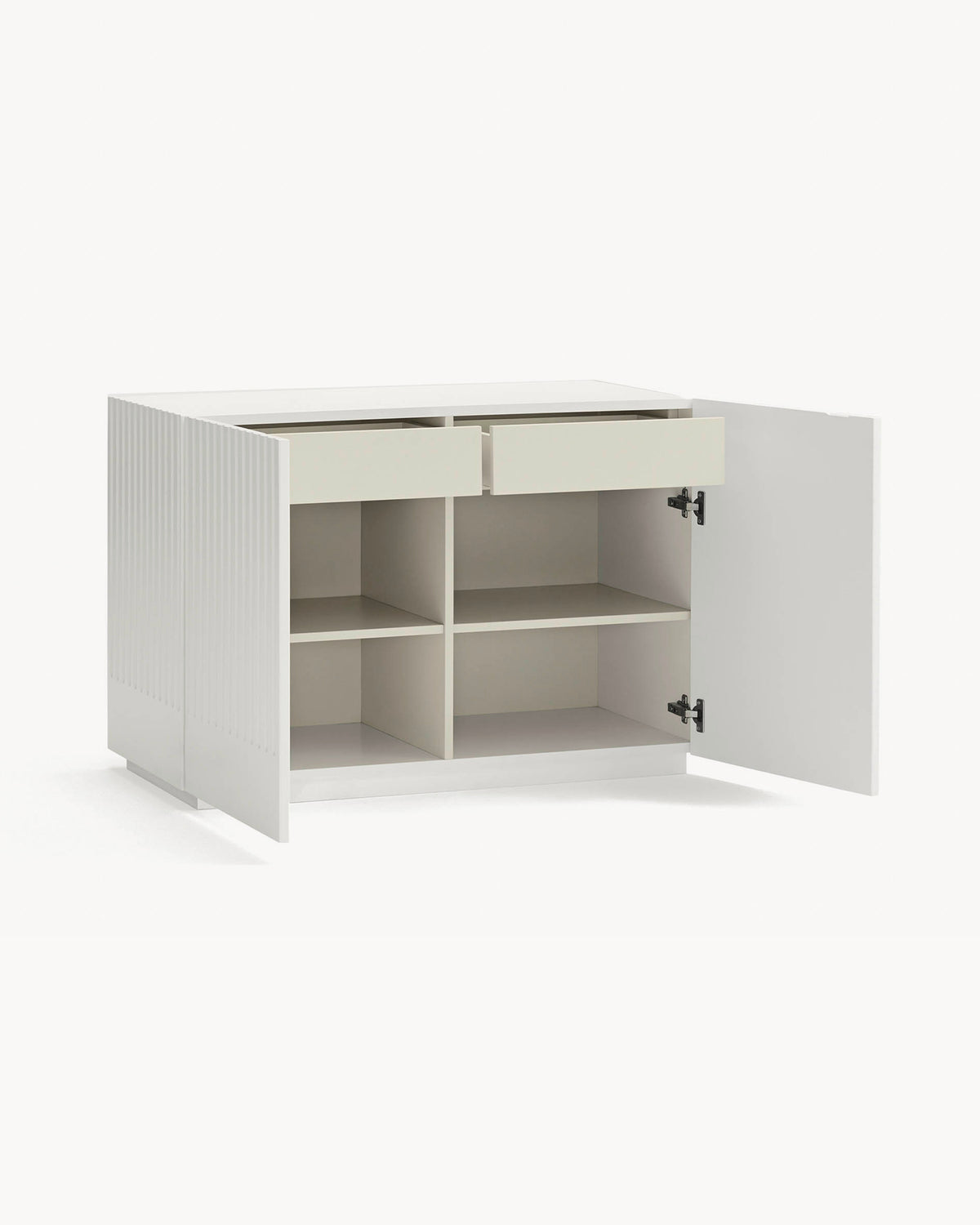 Cassettiera con ante scanalate Doric