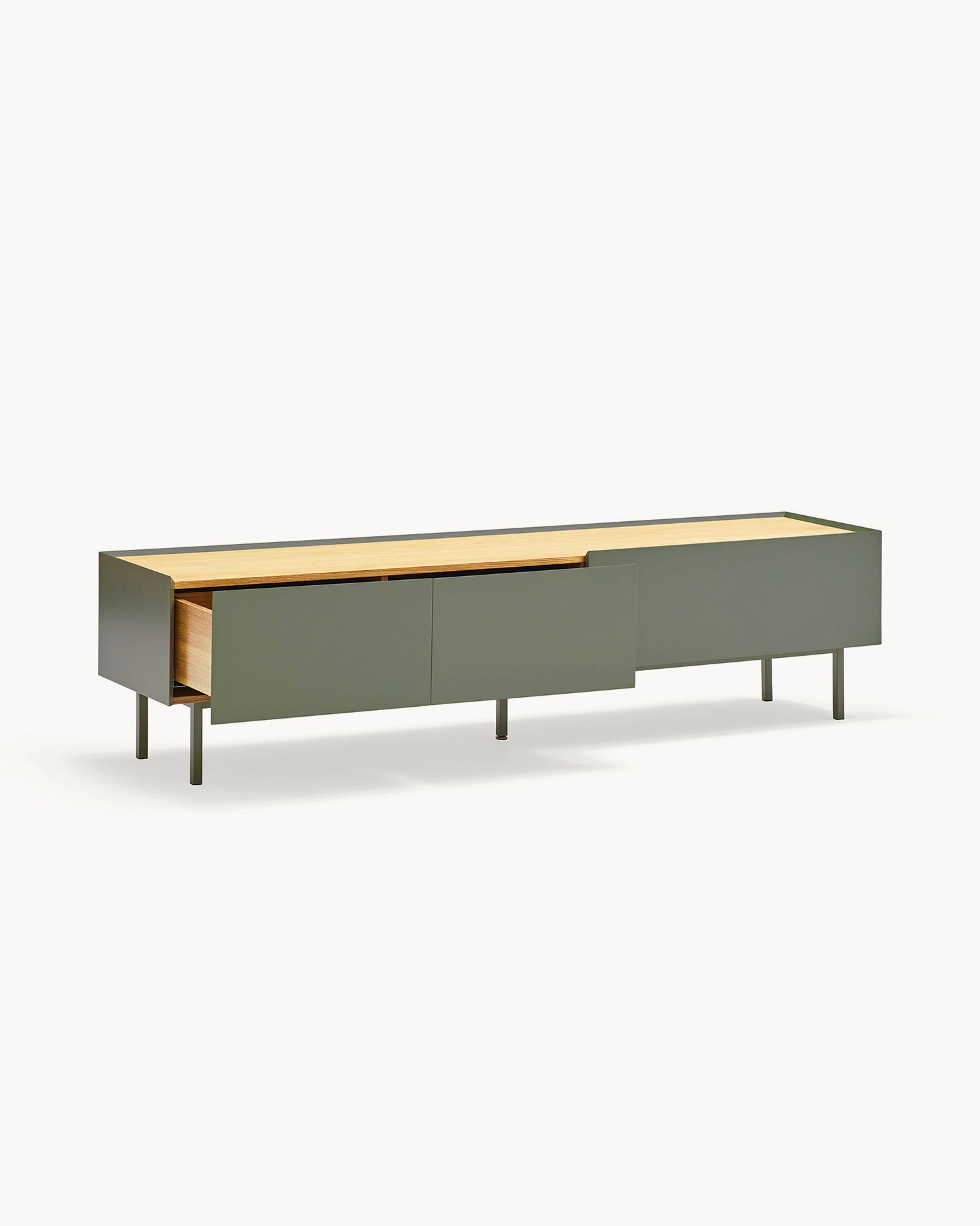 Mobile TV con piano in rovere Arista - Mdf