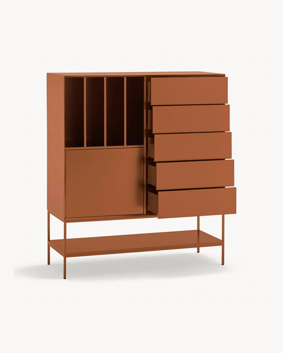 Credenza alta laccata Platt