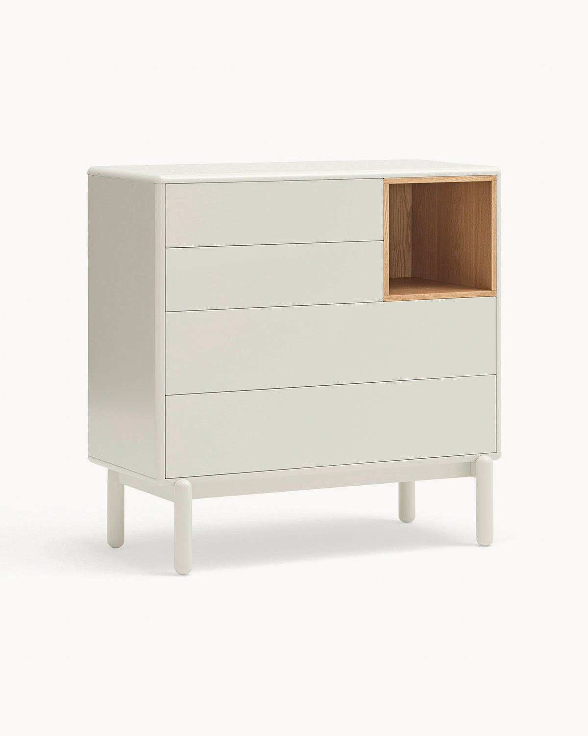 Cassettiera con quattro cassetti Corvo