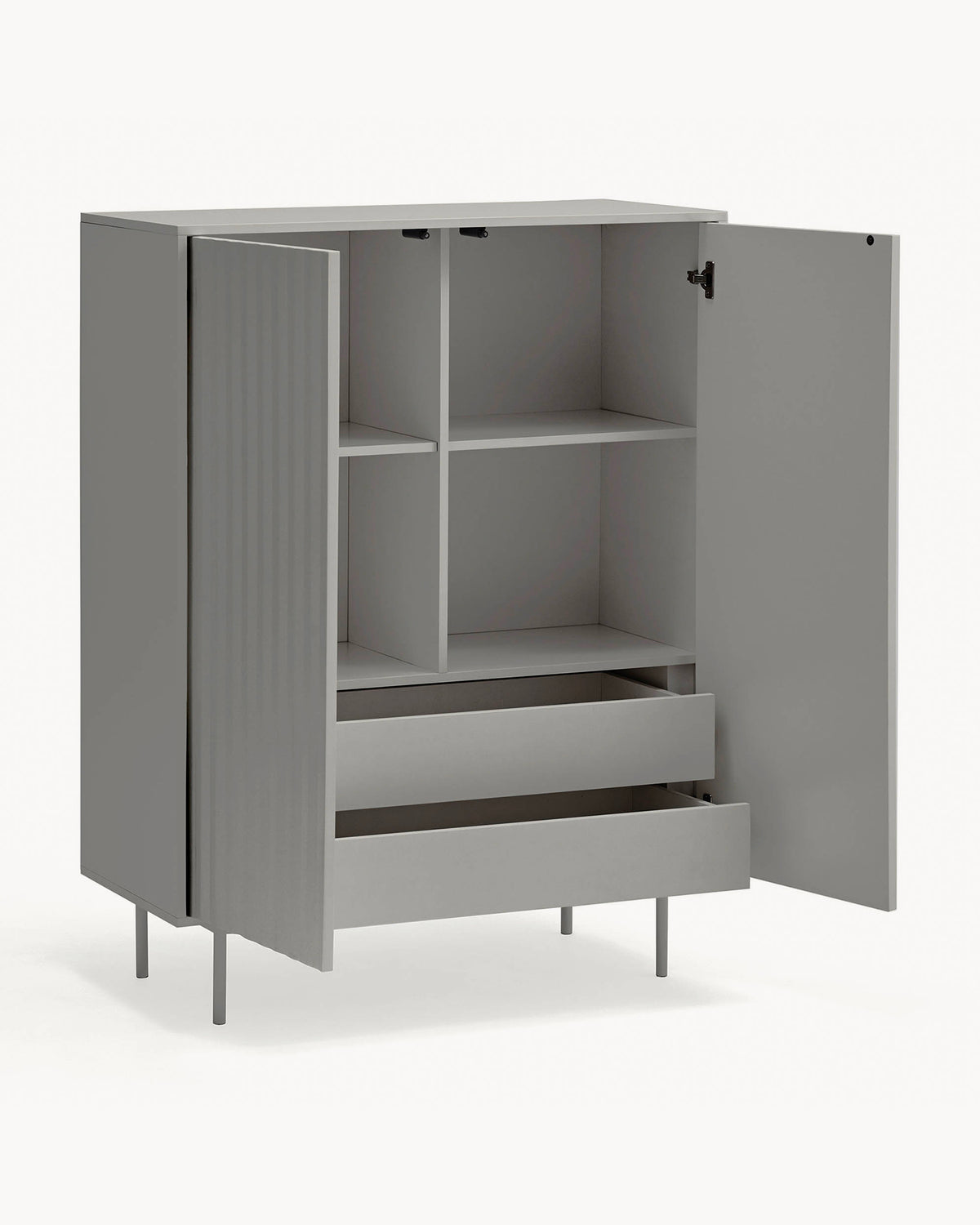 Credenza alta con frontali a rilievo Sierra