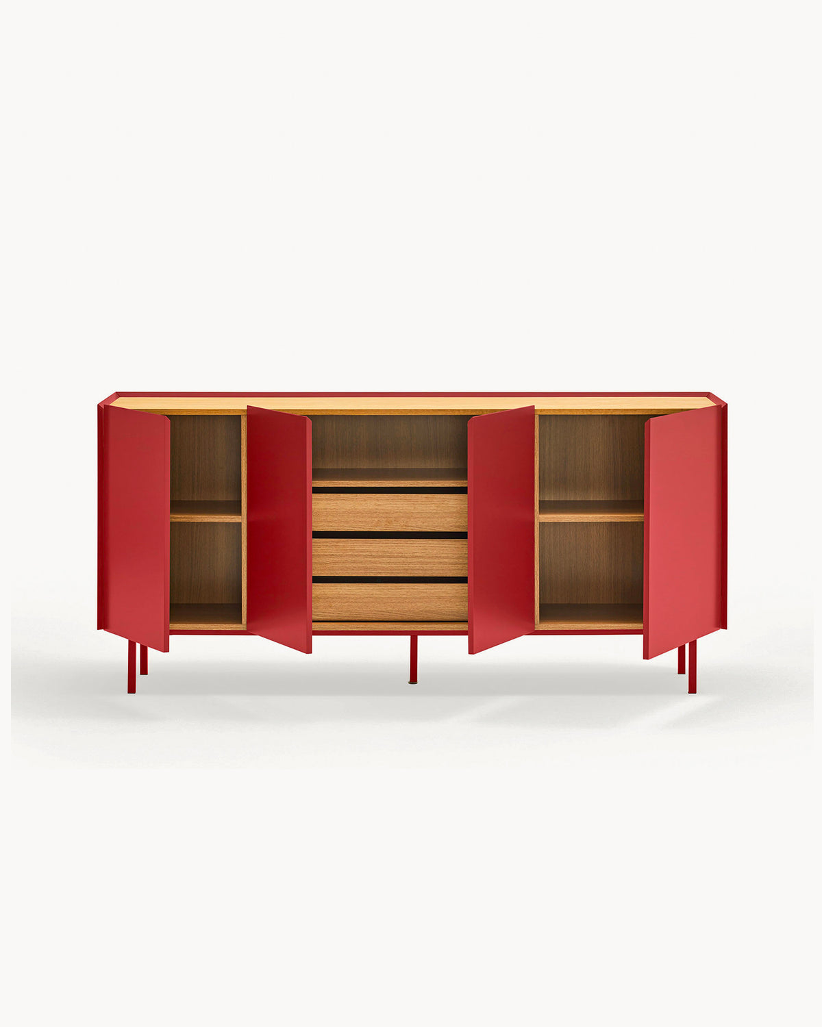 Credenza grande con piano in rovere Arista