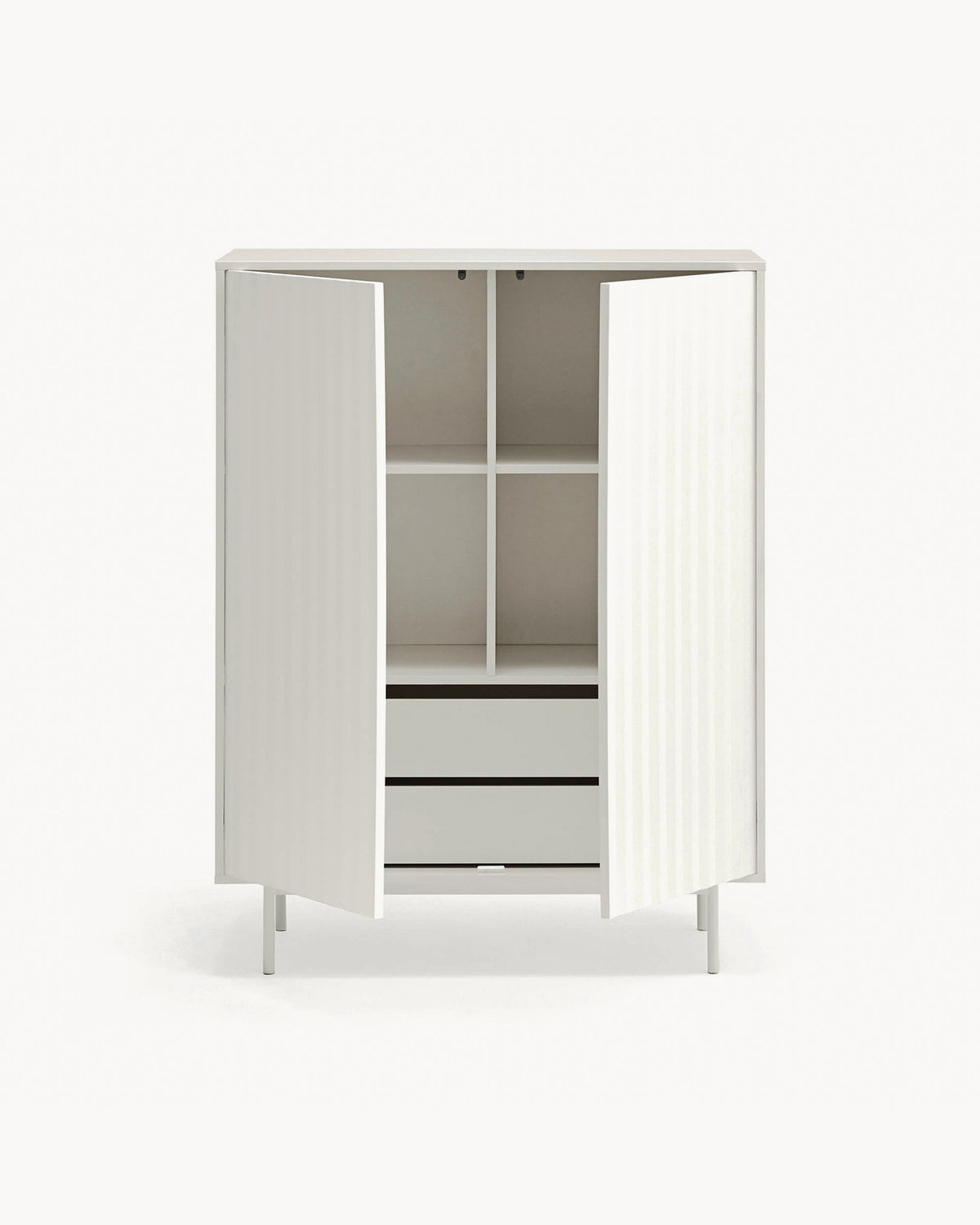 Credenza alta con frontali a rilievo Sierra