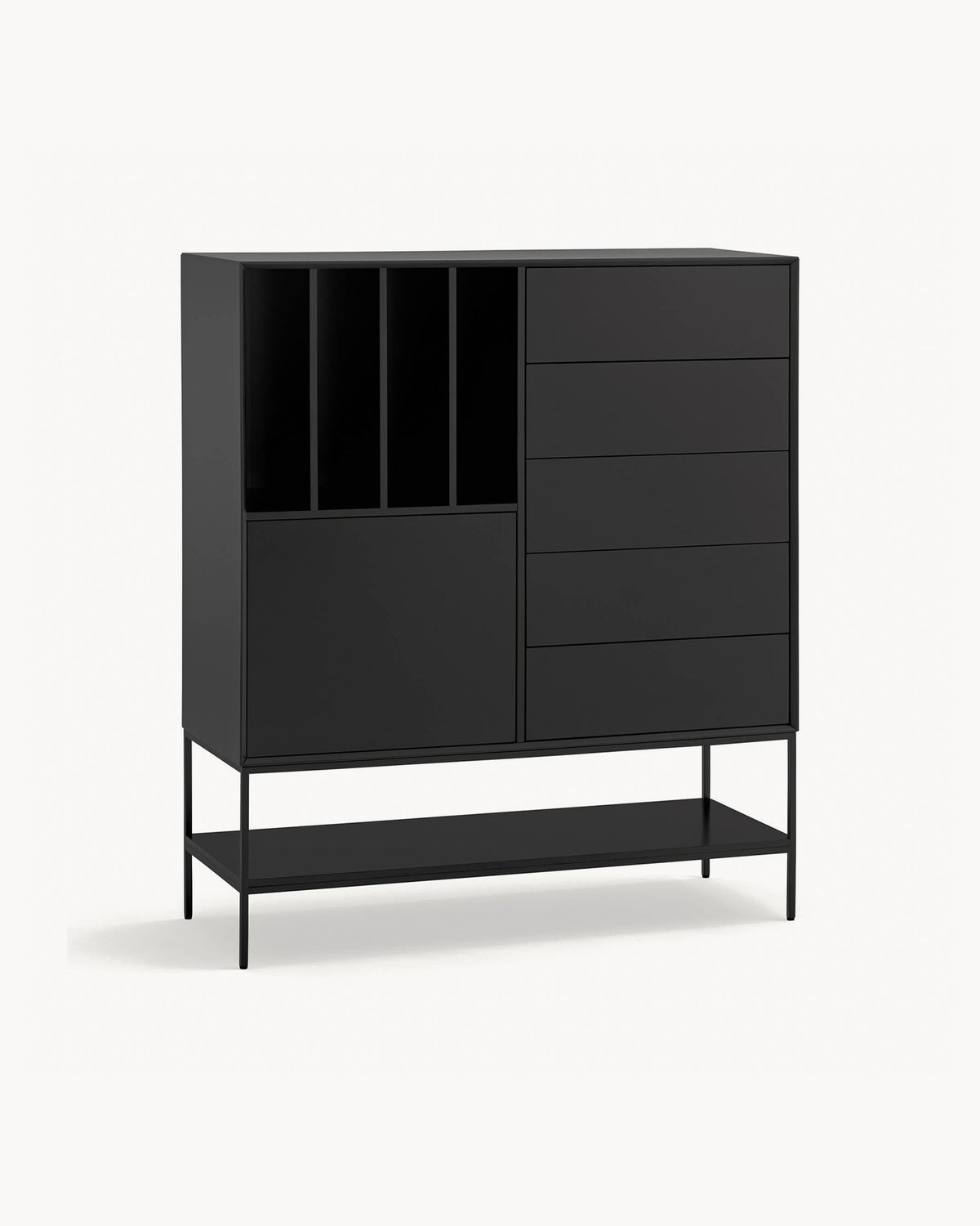 Credenza alta laccata Platt