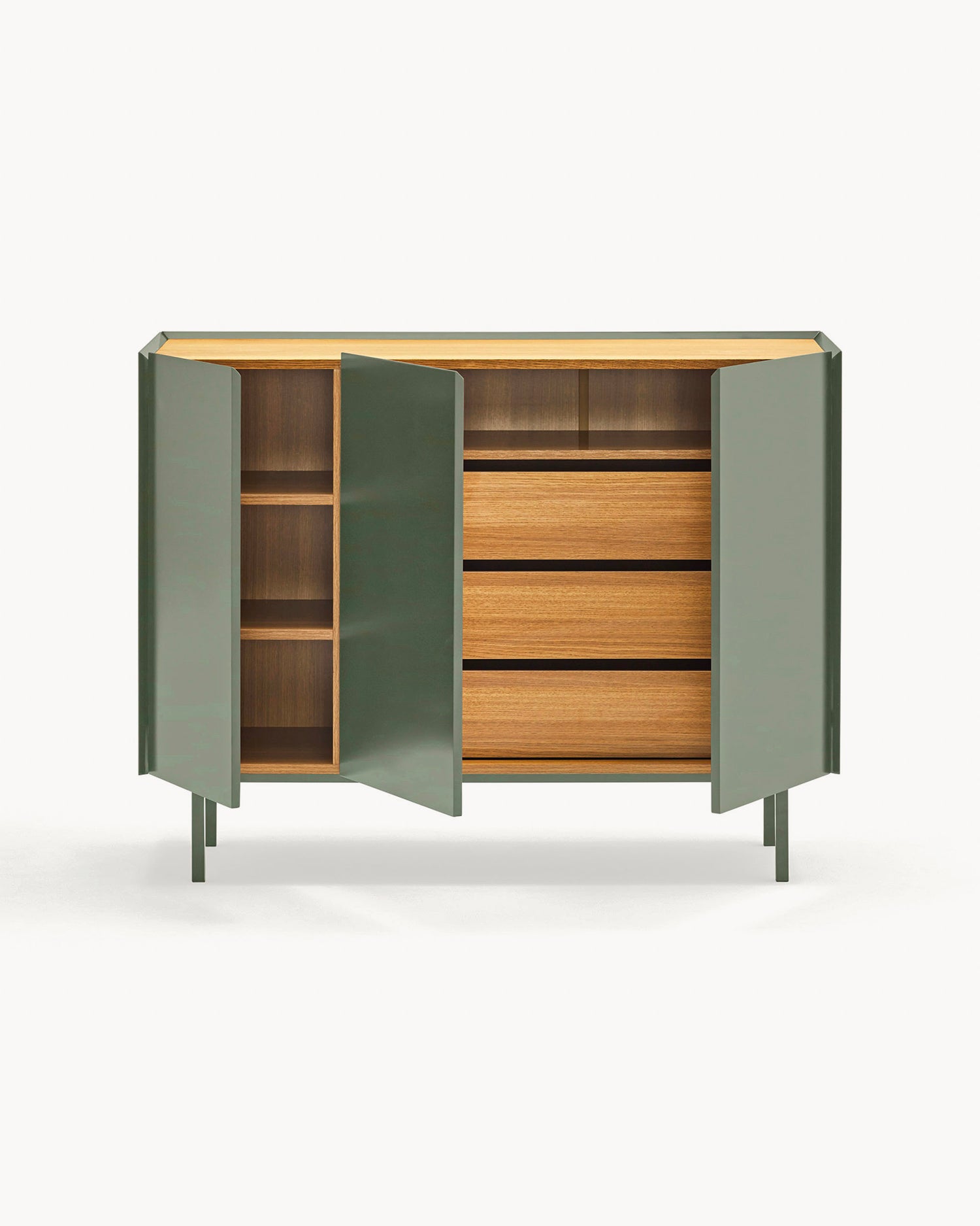 Credenza con piano in rovere Arista