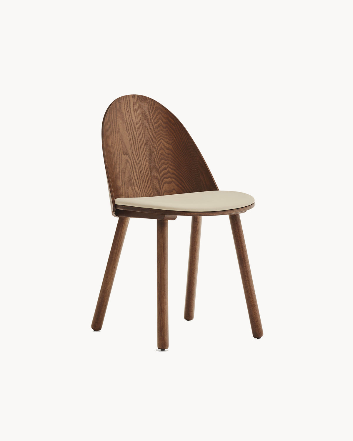 Set di 2 sedie in legno con seduta imbottita Uma