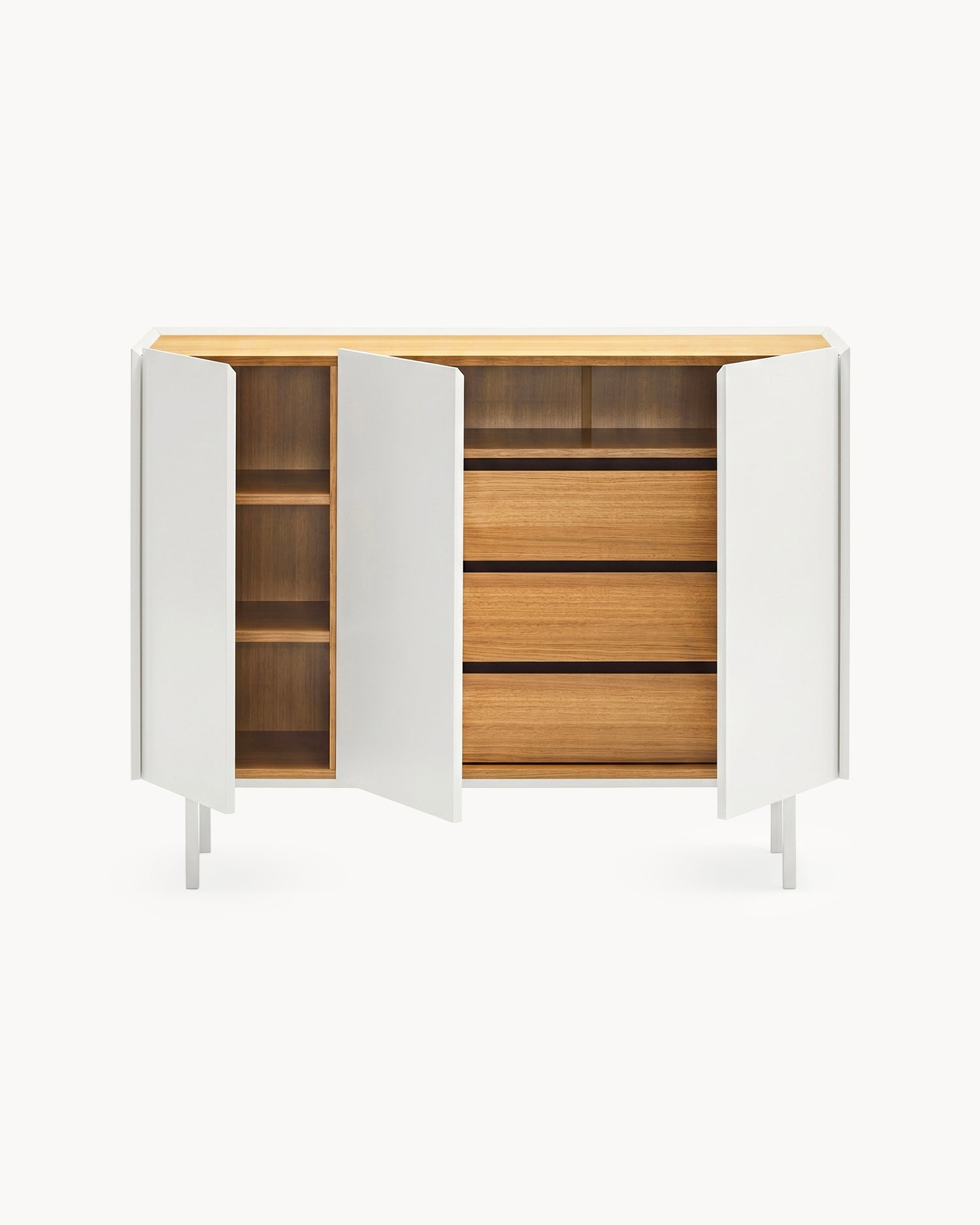 Credenza con piano in rovere Arista