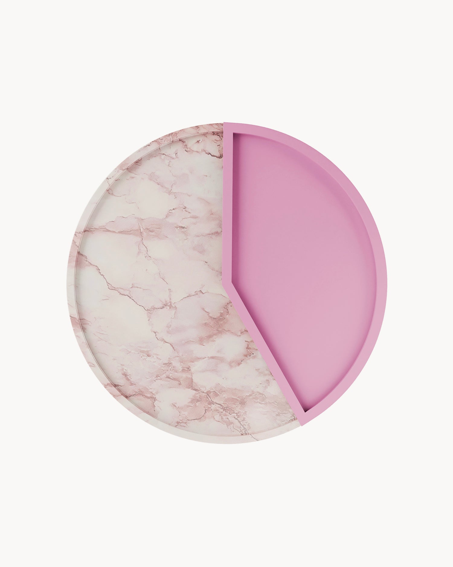 Vassoio in marmo e alluminio 5 O'Clock