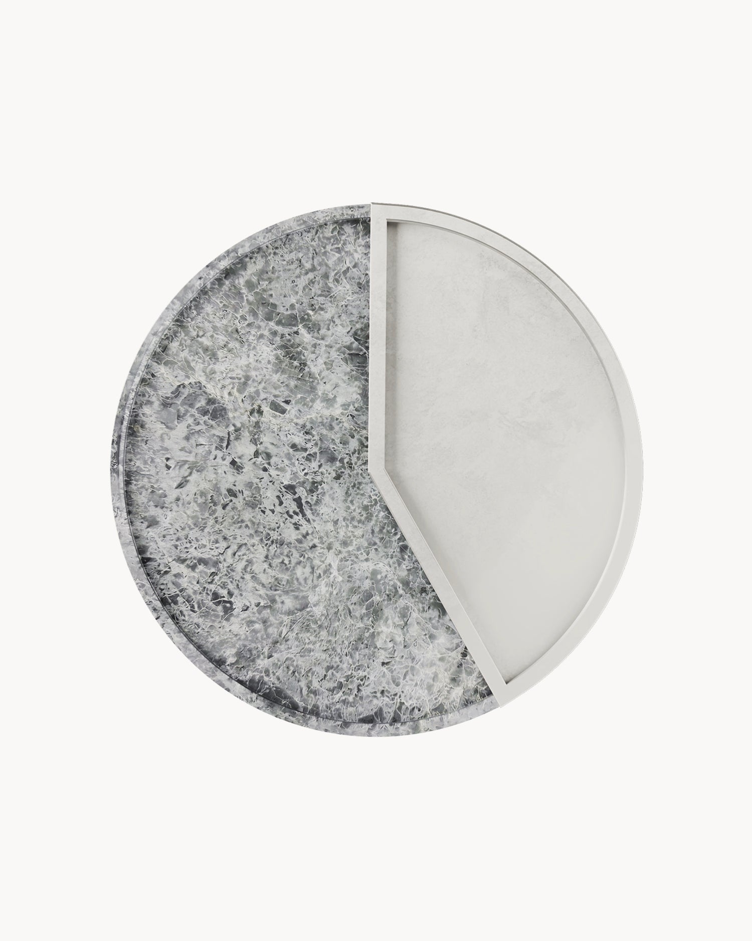 Vassoio in marmo e alluminio 5 O'Clock