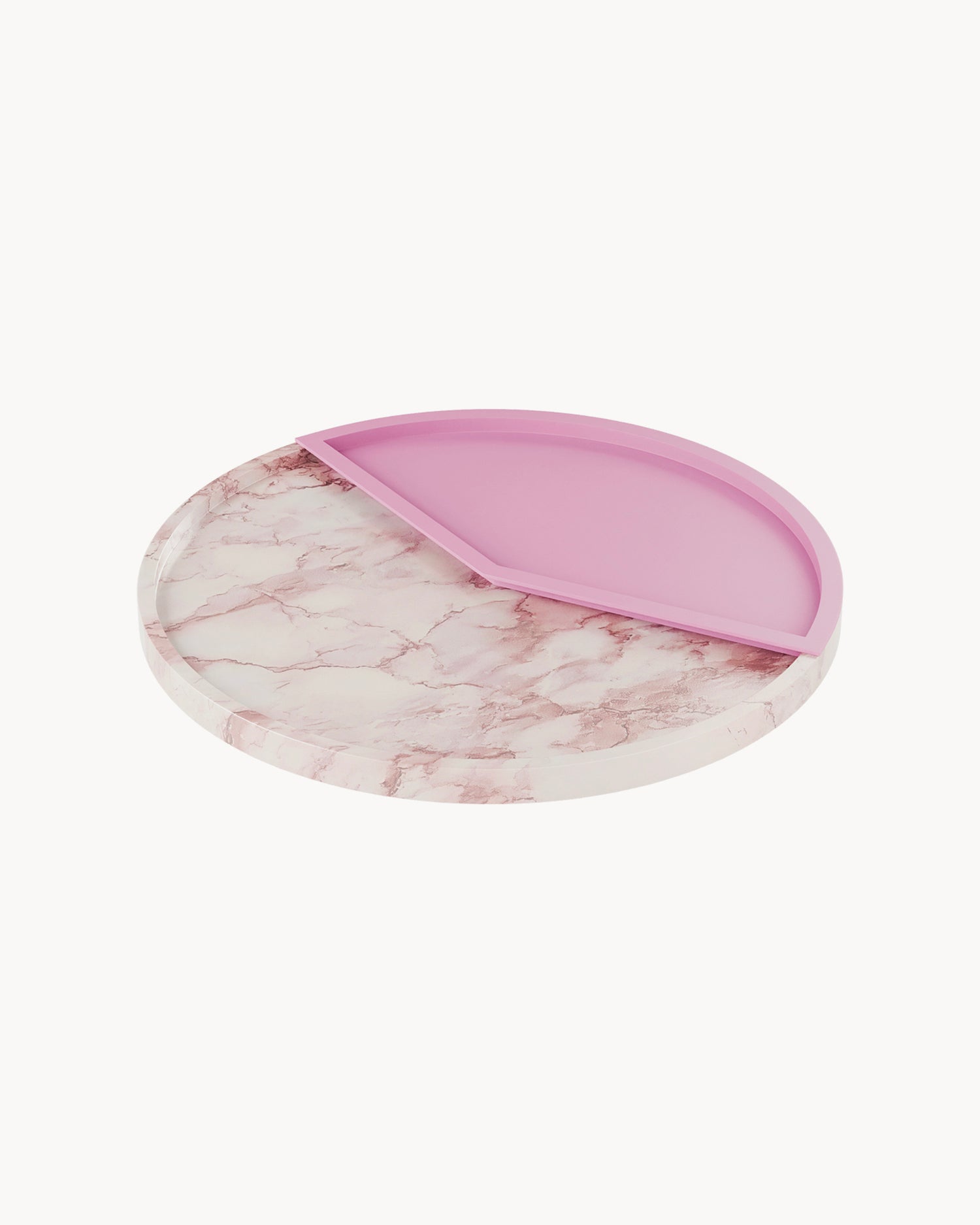 Vassoio in marmo e alluminio 5 O'Clock