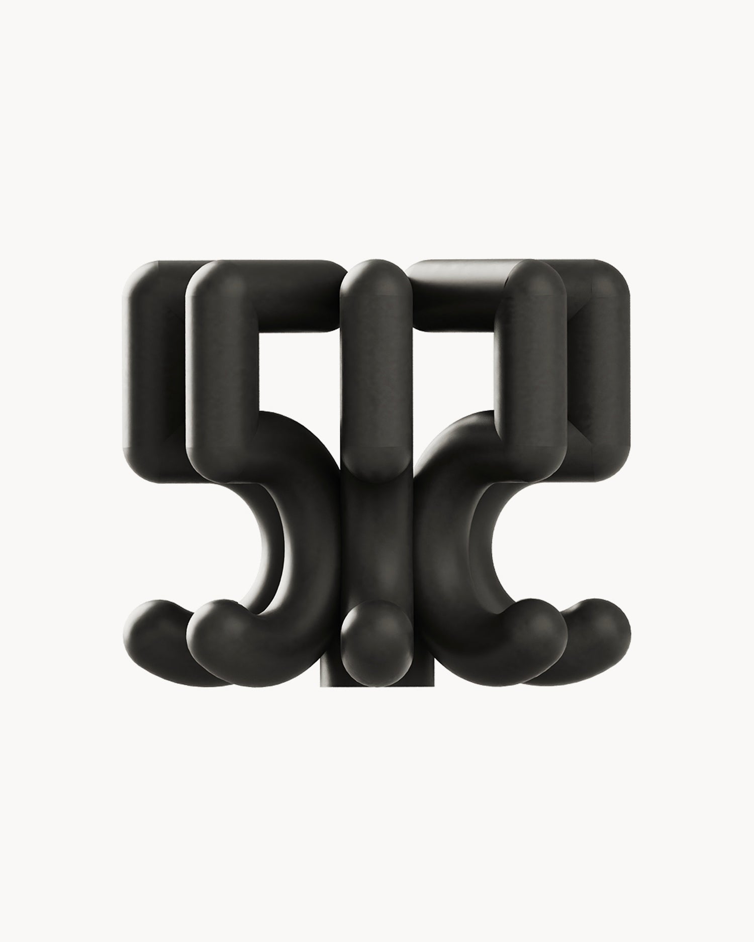 Portacandele in alluminio Digit Five