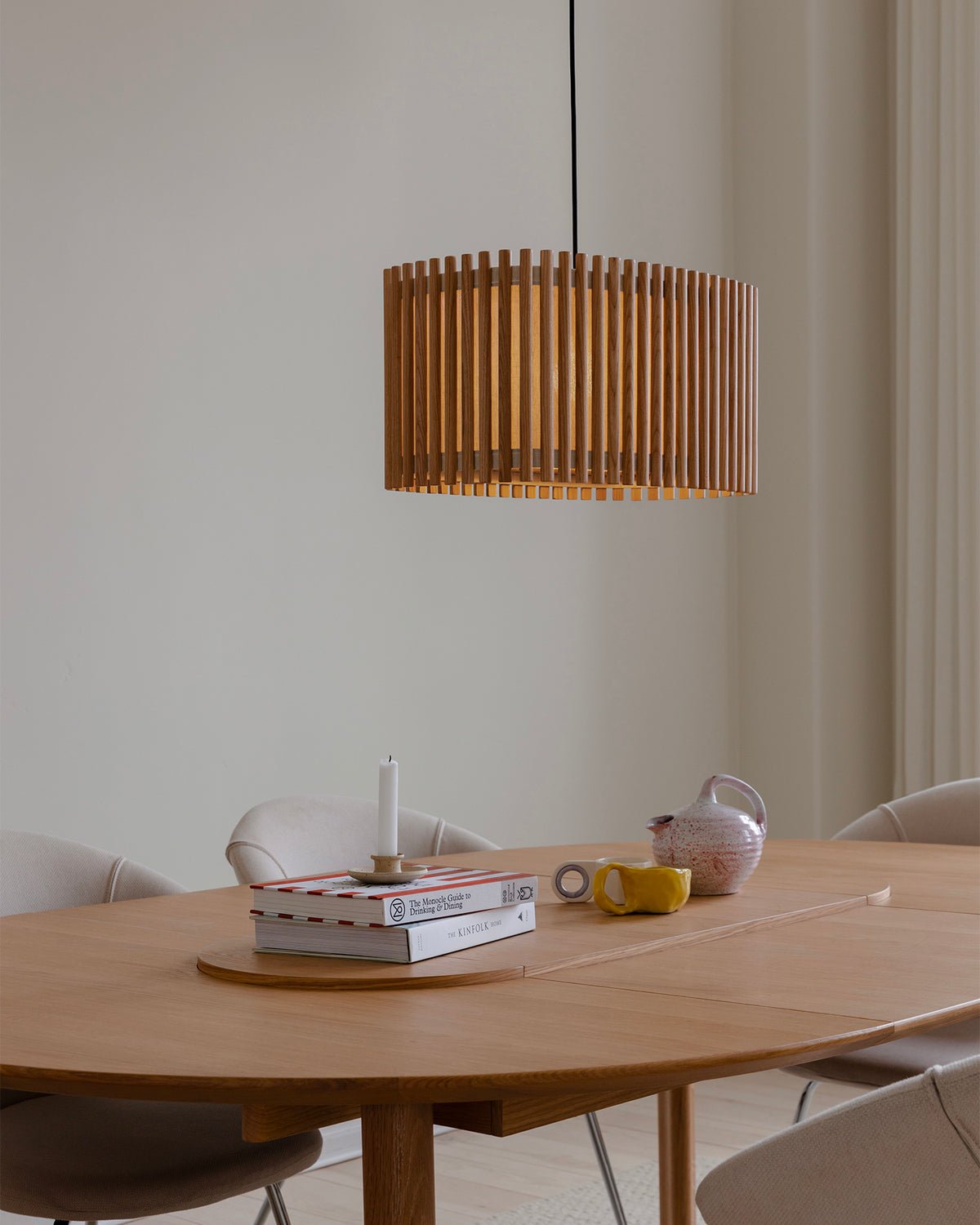 Lampada a sospensione in rovere Komorebi Rectangular