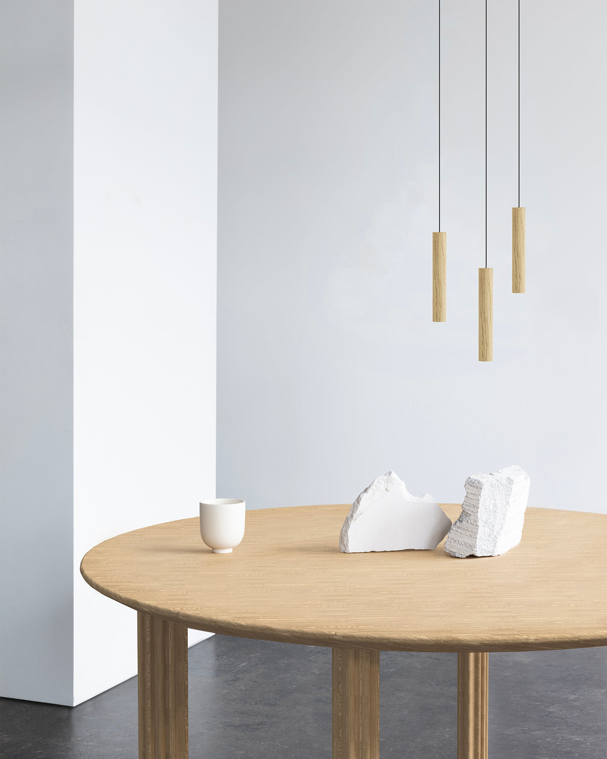 Lampada a sospensione a tre luci Chimes Cluster 3