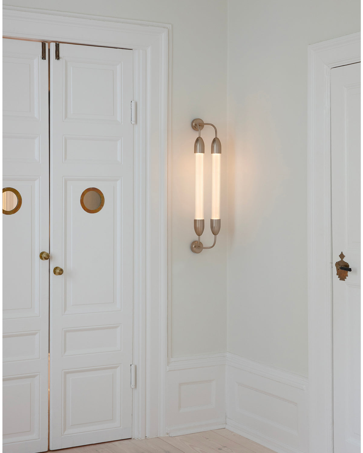 Lampada da parete in vetro ondulato Lemon Squeeze Double