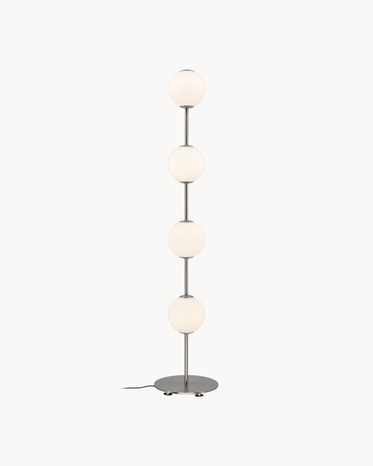Lampada da terra in vetro opale Audrey