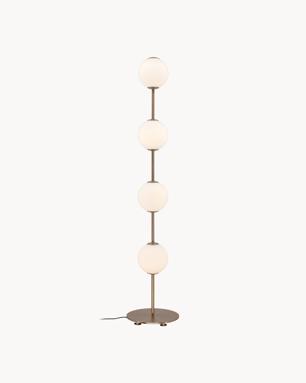Lampada da terra in vetro opale Audrey