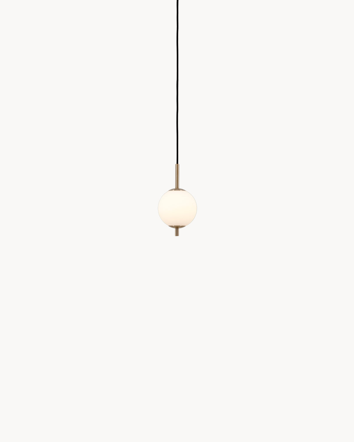 Lampada a sospensione in vetro opale Audrey