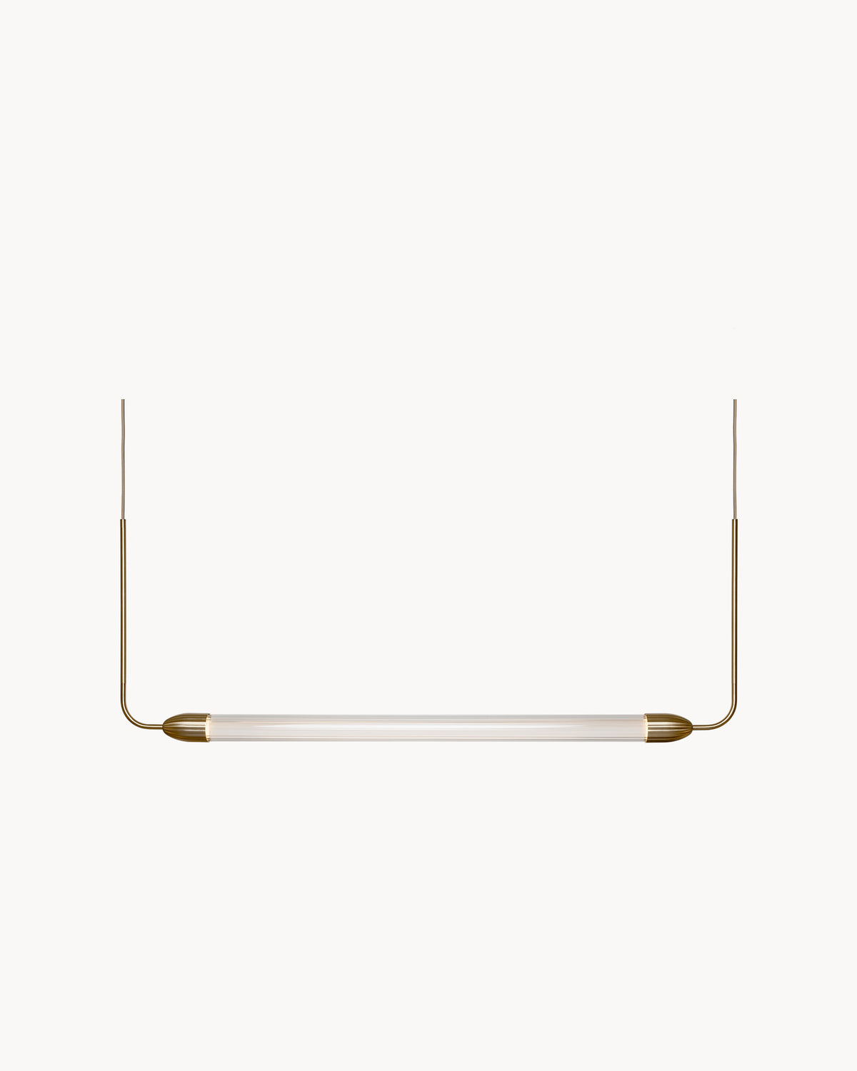 Lampada a sospensione in vetro ondulato Lemon Squeeze Linear