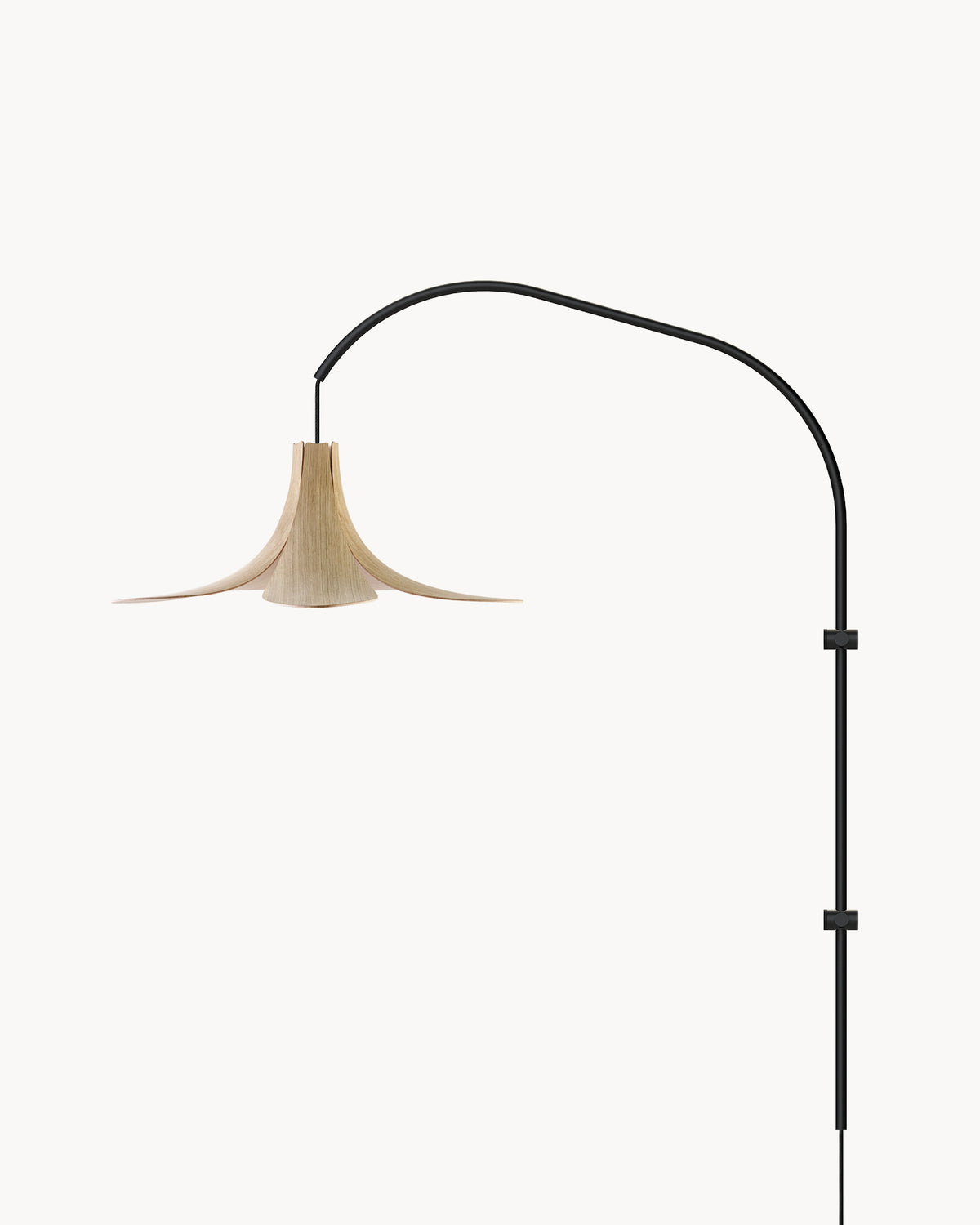 Lampada da parete in impiallacciato di rovere Jazz