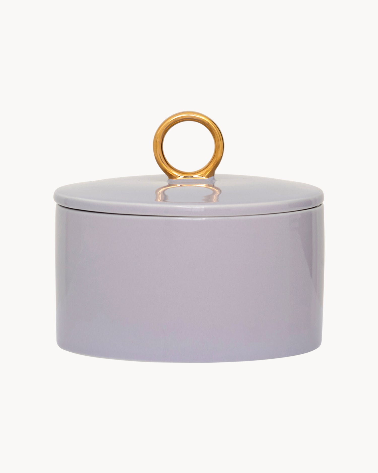 Barattolo in ceramica con dettaglio oro Good Morning